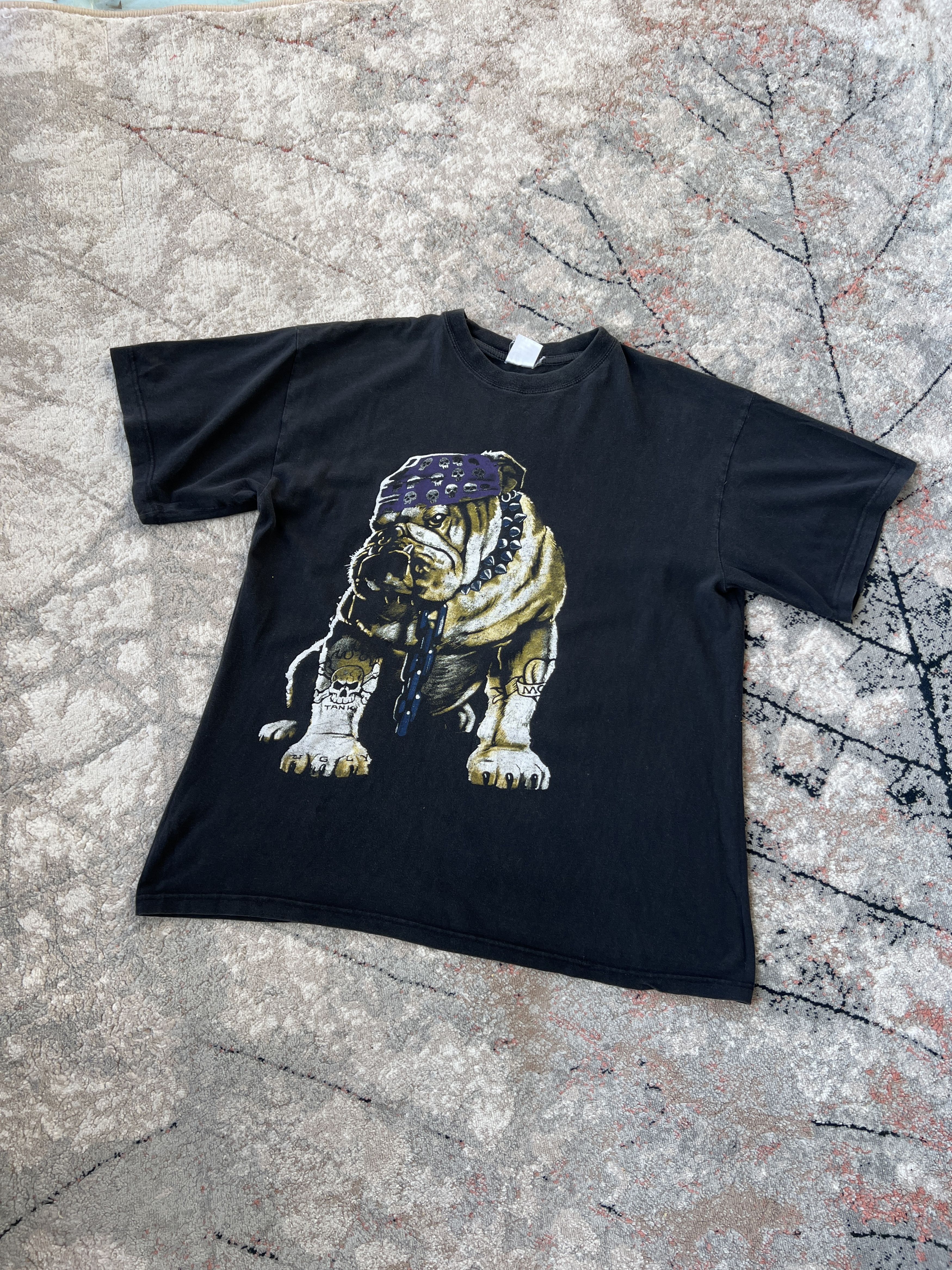 Vintage Dog Skull Vintage Tee Size US XL / EU 56 / 4 - 1 Thumbnail