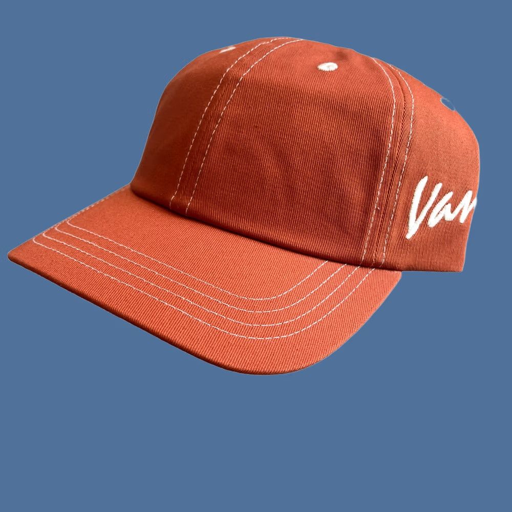Vans VANS Baseball Cap Hat One Size Mens Orange Burnt Orange Classic Script Curved Bill Jockey Hat Size ONE SIZE - 1 Preview