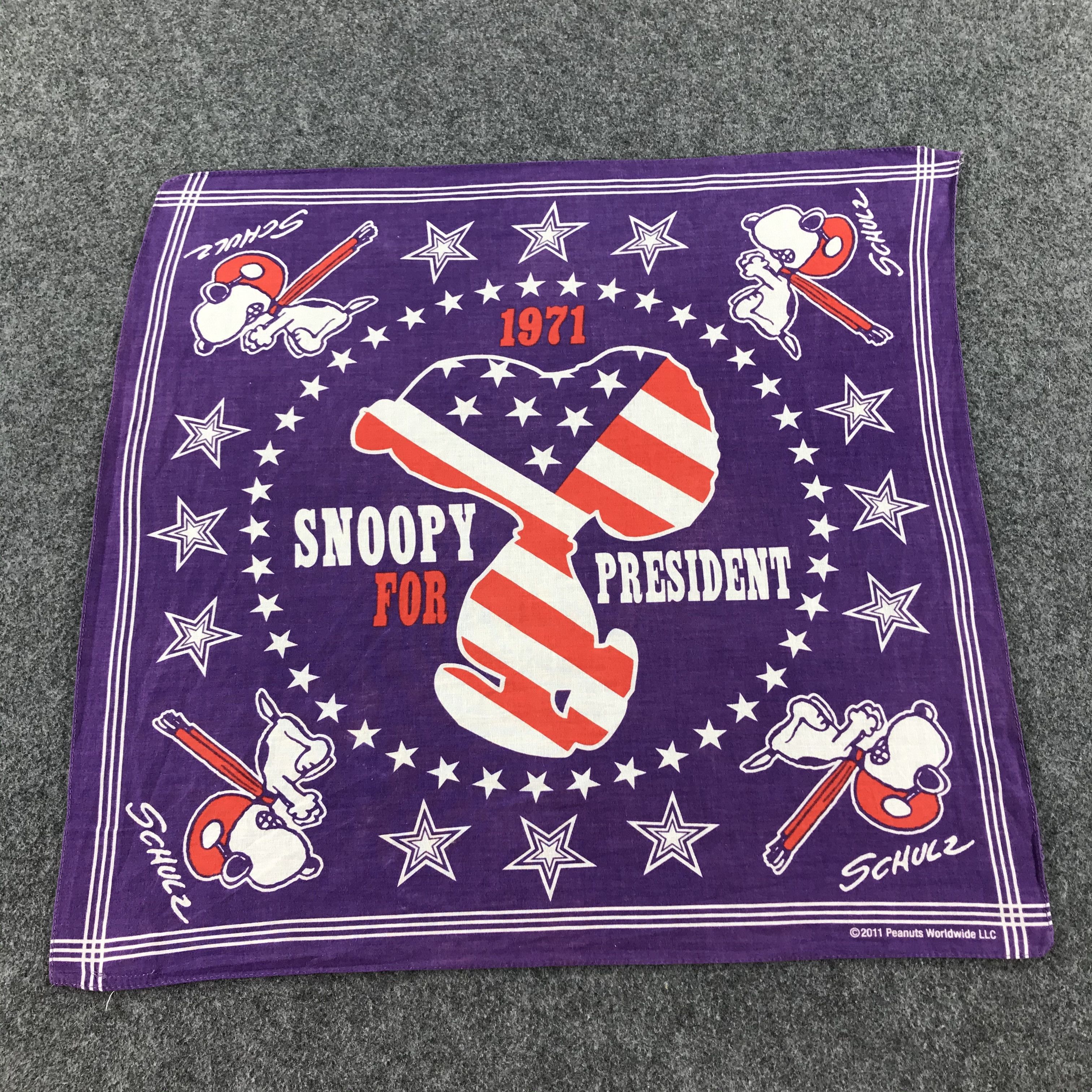 Peanuts Snoopy Ski Handkerchief Neckerchief Bandana X07 Size ONE SIZE - 1 Thumbnail