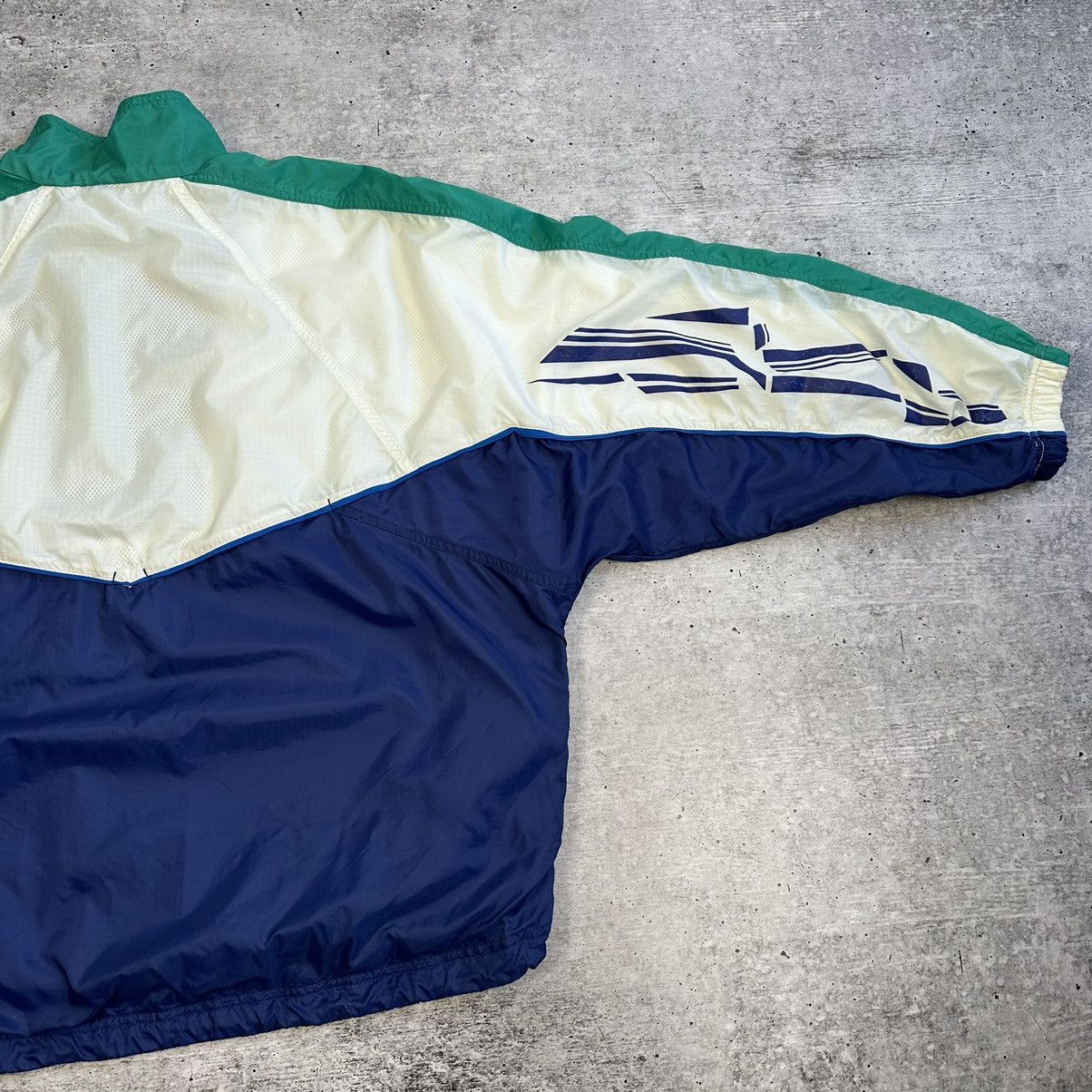Nike × Vintage Vintage Nike Anorak Jacket Center Logo Oversize 90s Nylon Size US XL / EU 56 / 4 - 16 Thumbnail