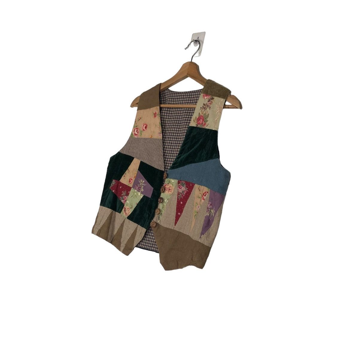 Japanese Brand 🔥VINTAGE VEST PATCHWORK DESIGN RARE ISSEY MIYAKE STYLE Size US S / EU 44-46 / 1 - 4 Thumbnail