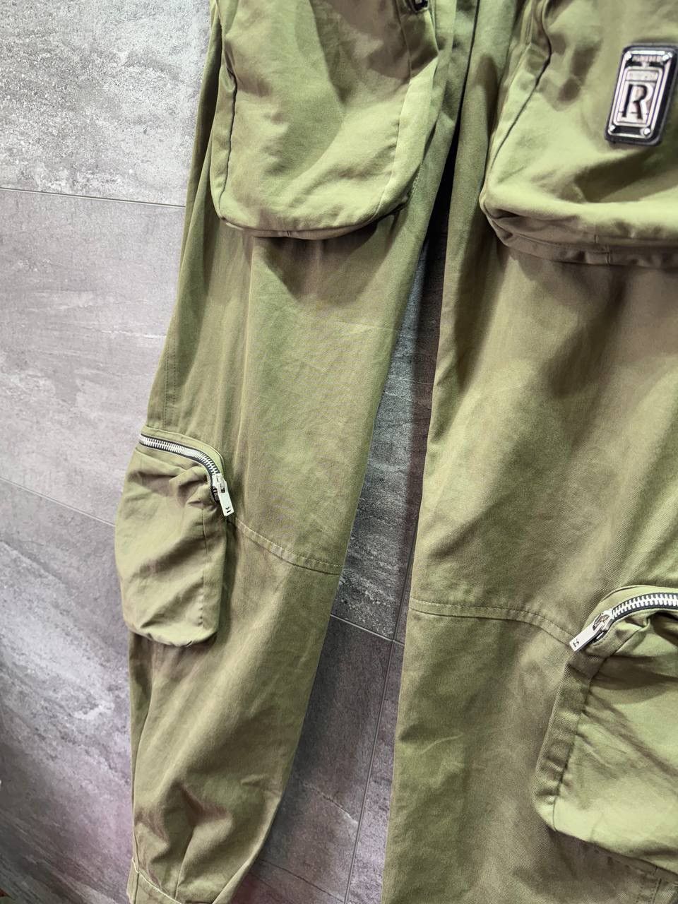 Represent Clo. Represent Mens Cargo Trousers Joggers Khaki Zipped Pockets Size US 32 / EU 48 - 5 Thumbnail
