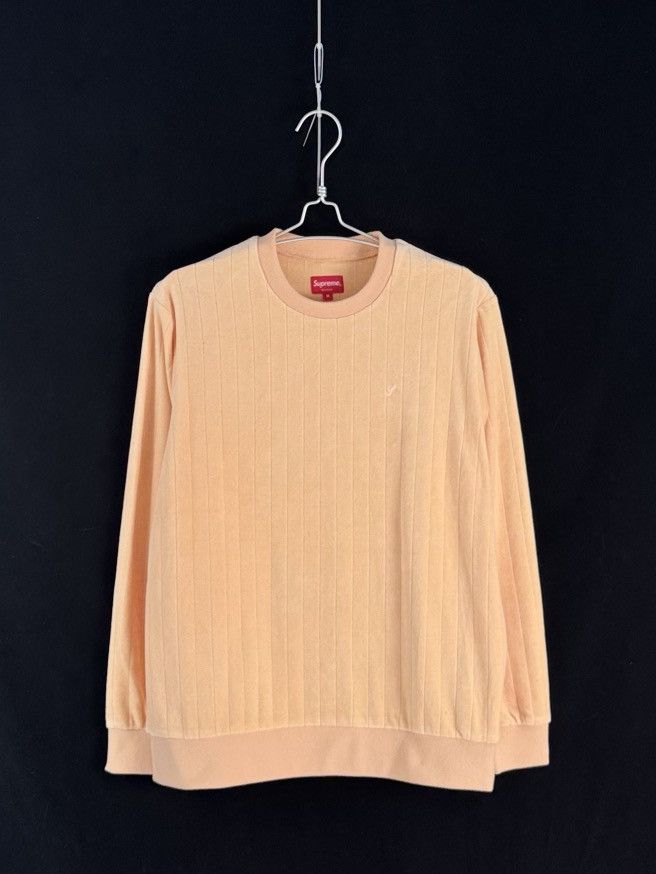 Supreme UNWORN* Supreme Ribbed Velour Crewneck FW17 Size US M / EU 48-50 / 2 - 1 Thumbnail