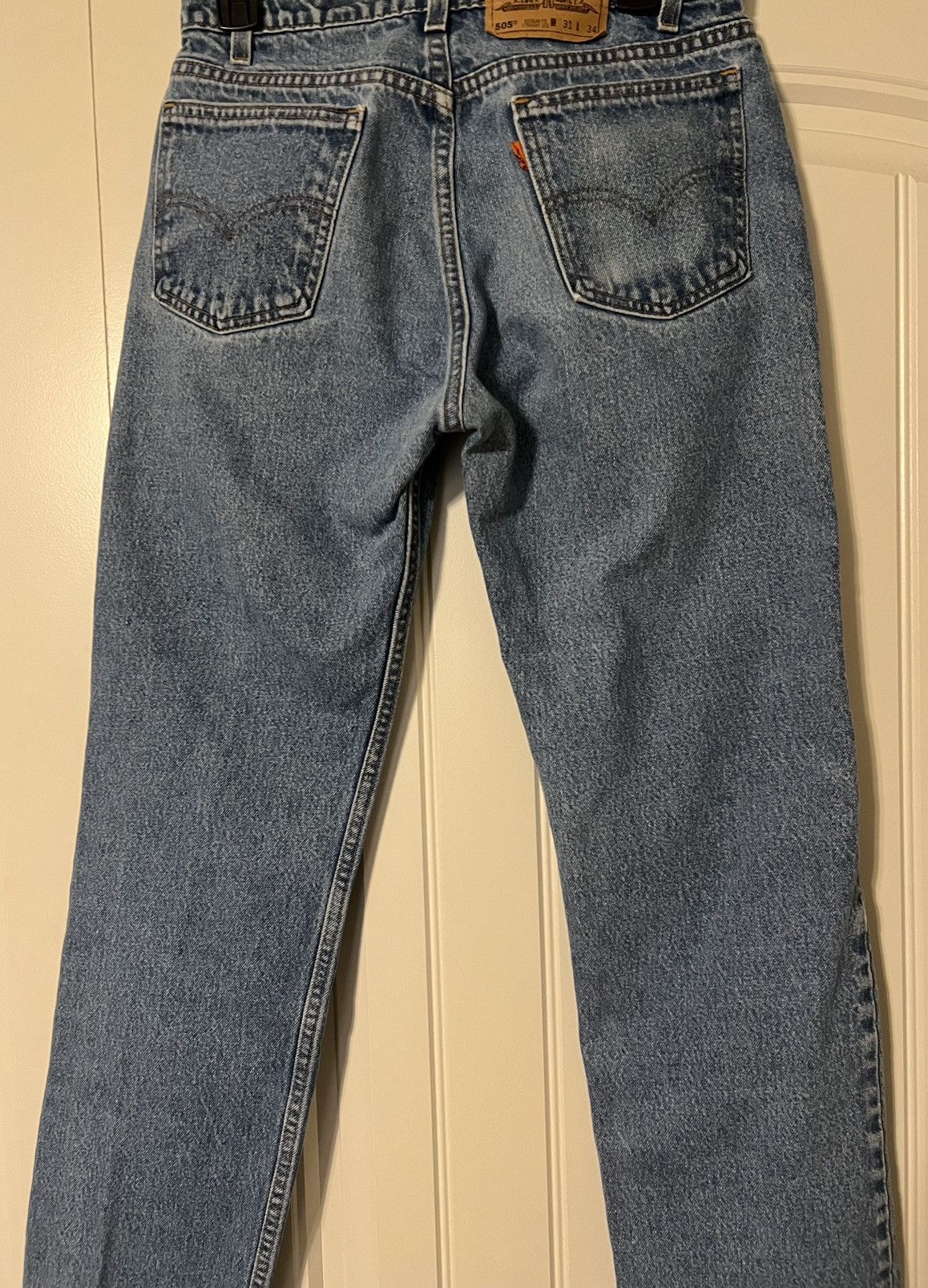 Levi's Vintage Levi’s 505 Orange Tab Jeans Size US 30 / EU 46 - 8 Thumbnail