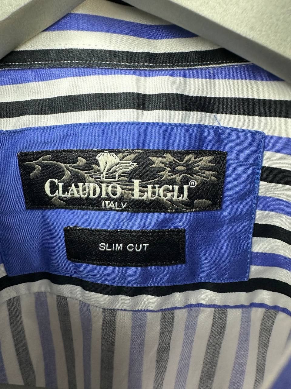 Other Claudio Lugli Slim Cut Striped Cotton Poplin Shirt Size US XL / EU 56 / 4 - 11 Thumbnail