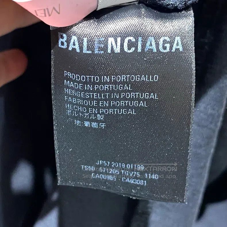 Balenciaga Balenciaga Double B Buckle Letter Logo Aged Short Sleeve Size US XS / EU 42 / 0 - 4 Thumbnail