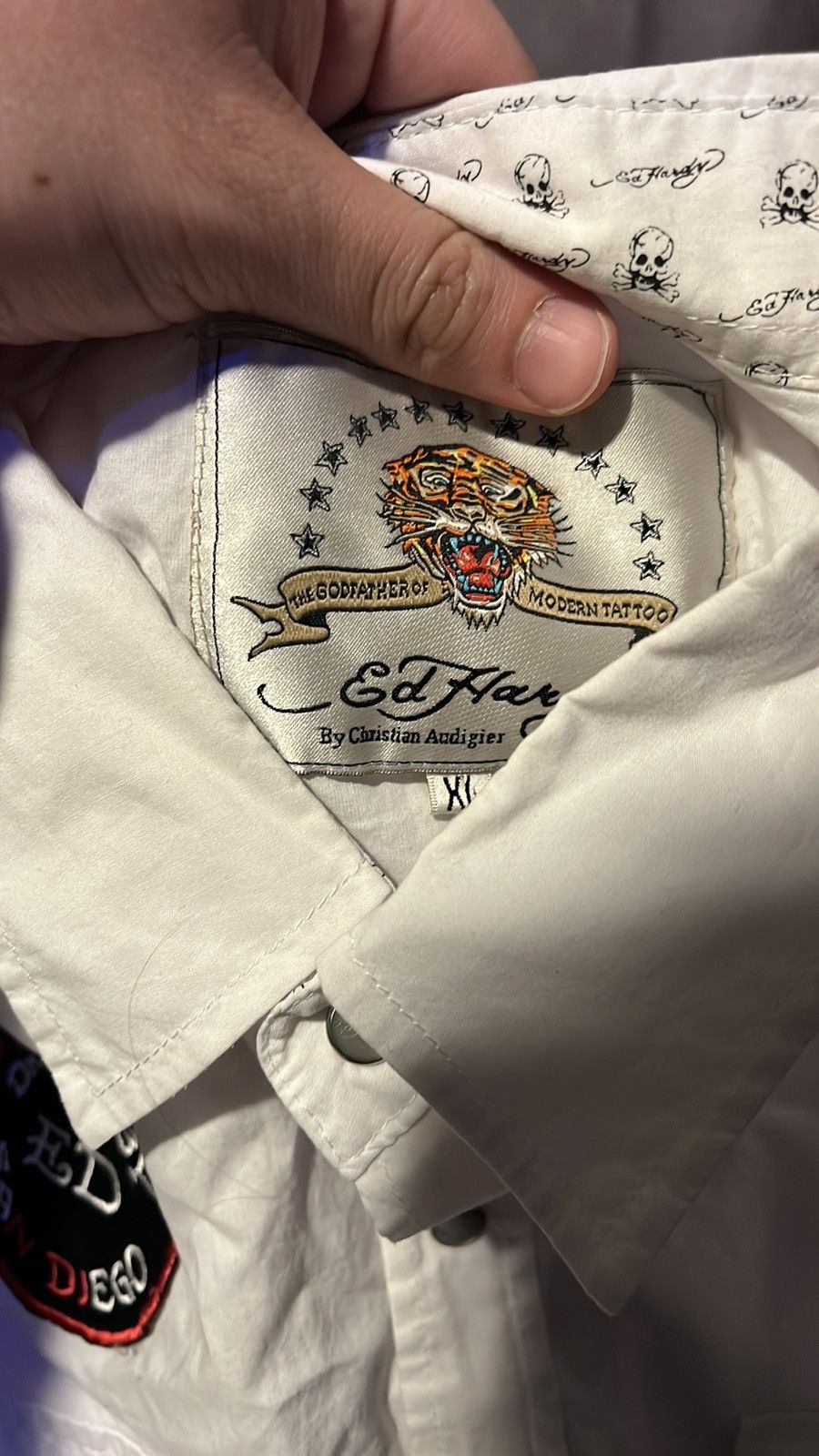 Ed Hardy × Japanese Brand × Vintage Ed hardy button up shirt Size US XL / EU 56 / 4 - 3 Thumbnail