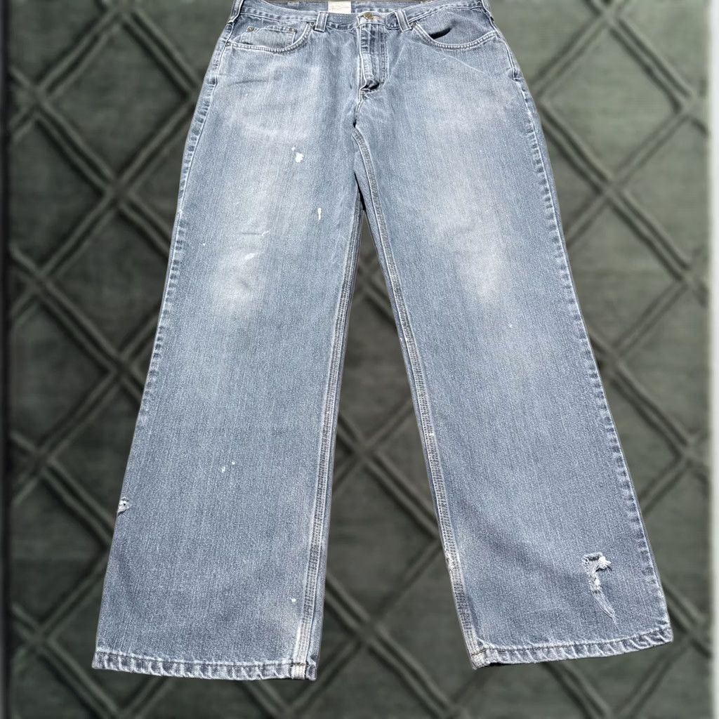 Carhartt Carhartt Jeans Men Blue Denim Mid Rise Relaxed Fit Straight Zip Fly - 34x29.5 Size US 34 / EU 50 - 1 Thumbnail