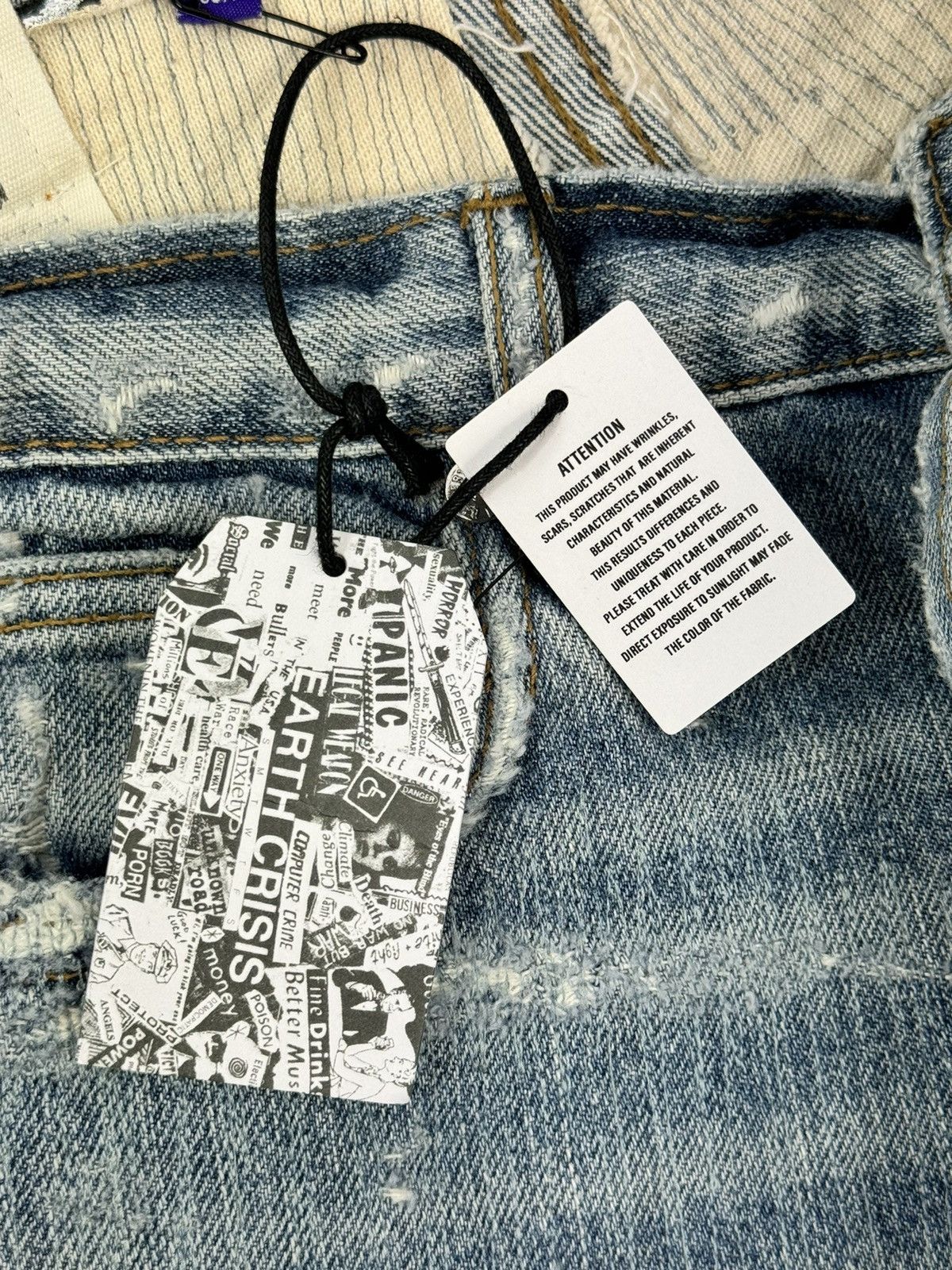 Gallery Dept. EXTRA 5001 LOGO PRINT DISTRESSED JEANS Size US 32 / EU 48 - 10 Thumbnail