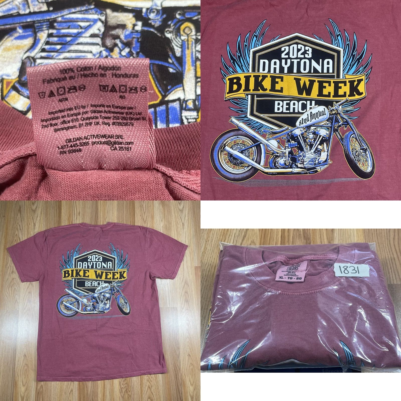 Comfort Colors Comfort Colors CrewNeck Graphics Shirt Mens XL 2023 Daytona Beach Bike Week Size US XL / EU 56 / 4 - 8 Thumbnail