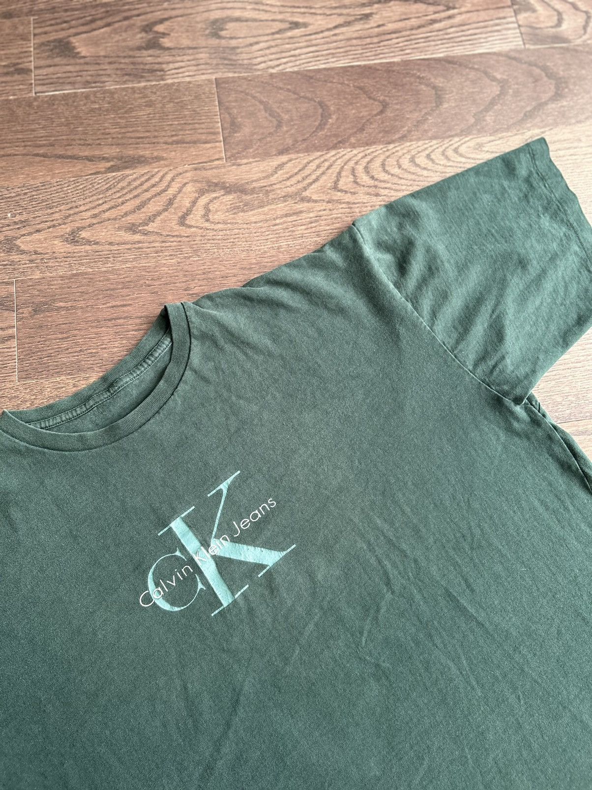 Calvin Klein × Vintage Vintage Calvin Klein Jeans box Logo Tee Size US L / EU 52-54 / 3 - 3 Thumbnail