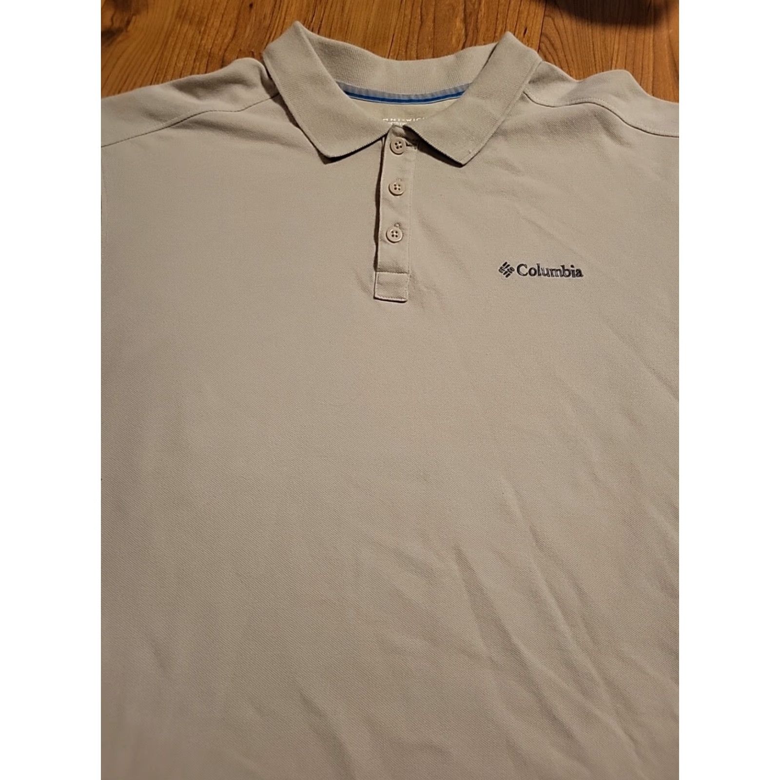 Vintage Columbia Omni-Wick Polo Shirt Beige XL Men 48" Chest Short Sleeve Collared Breathable All Seasons Outdoor Sports Polo Shirt Size US XL / EU 56 / 4 - 2 Thumbnail