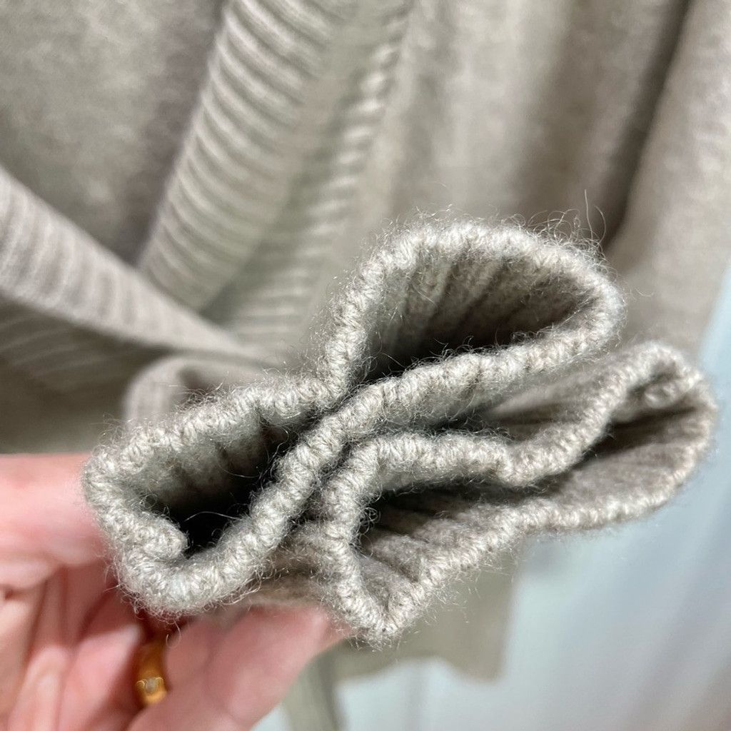 Other Ferrante Italy 100% Cashmere Beige Shawl Collar Sweater- M Size M / US 6-8 / IT 42-44 - 4 Thumbnail