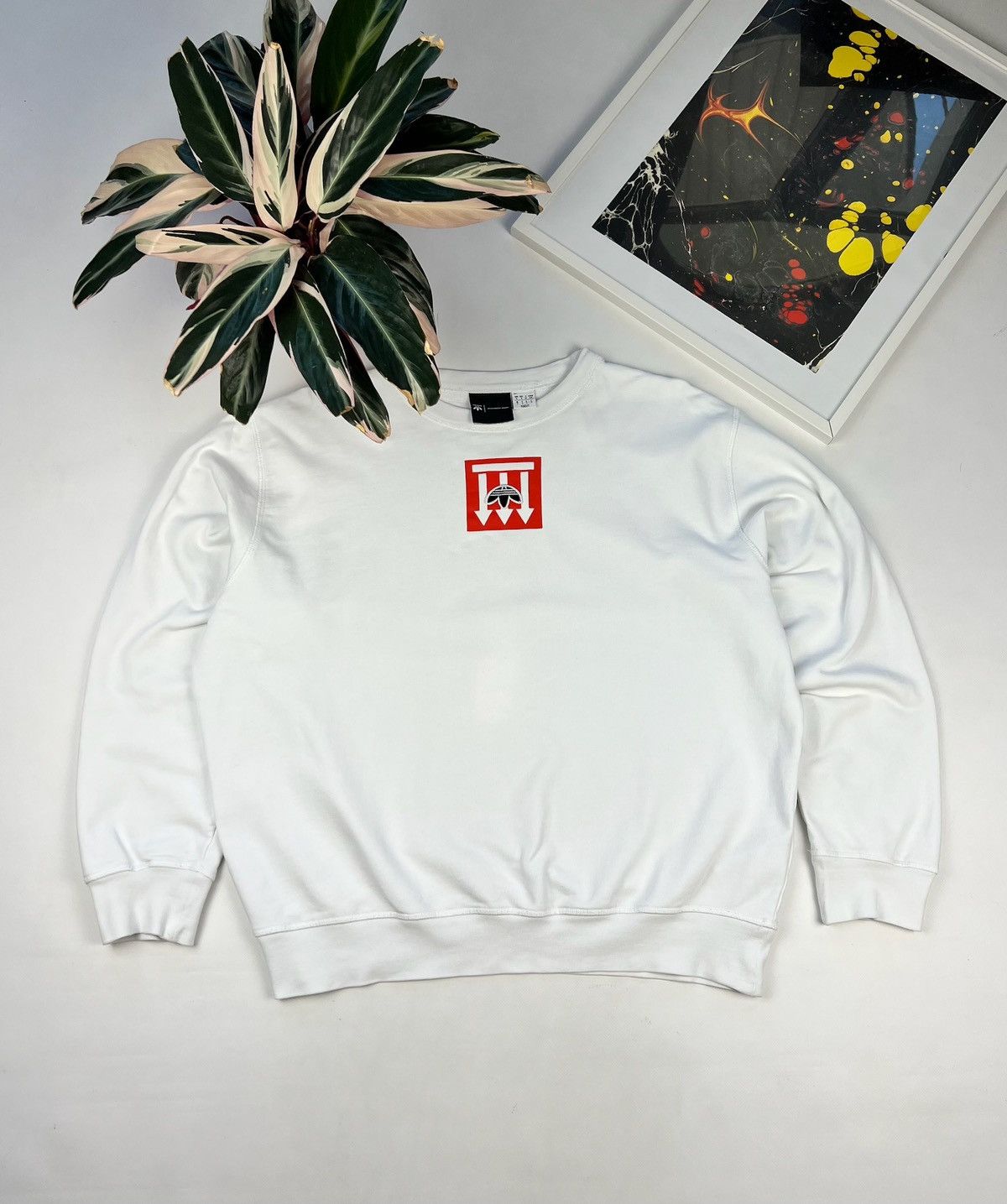 Adidas Alexander Wang Adidas x Alexander Wang sweatshirt white Grailed