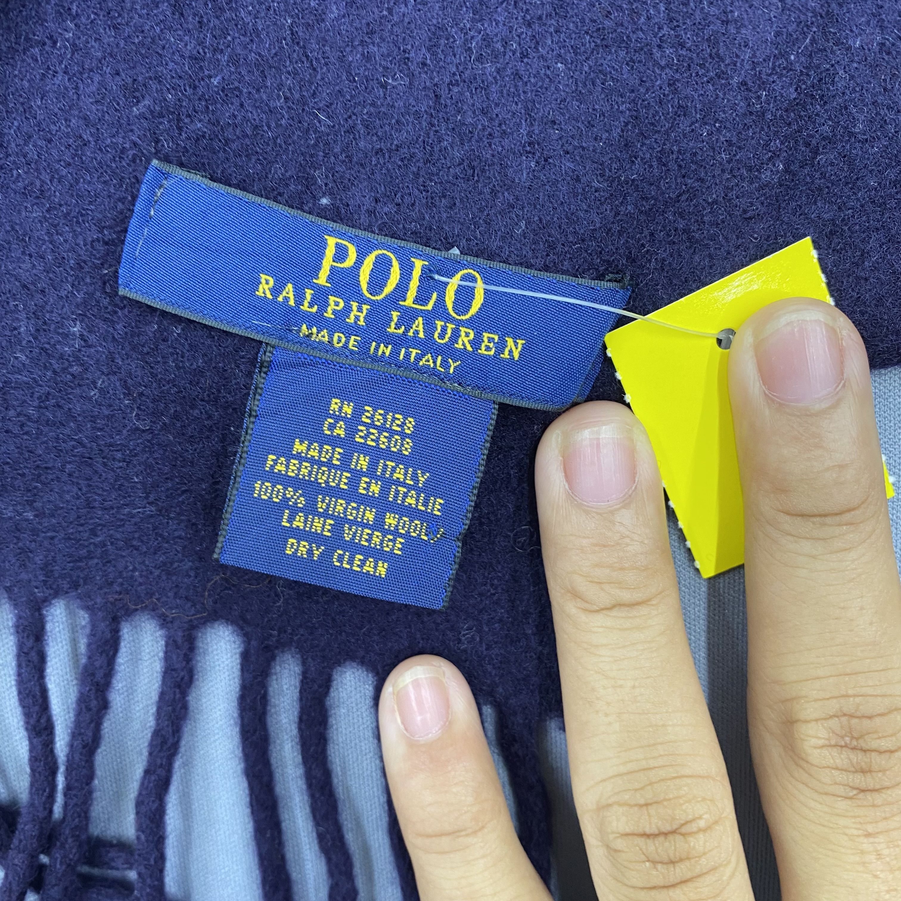 Polo Ralph Lauren Vintage Polo Ralph Lauren Scarf Muffler Wool Scarves Size ONE SIZE - 5 Thumbnail