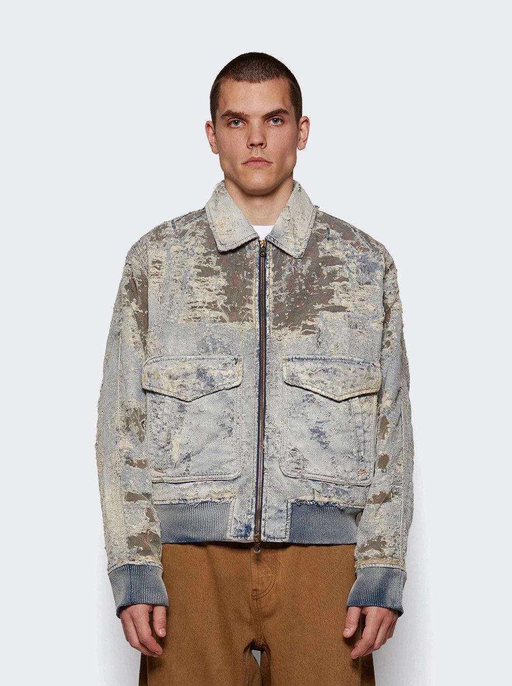 Diesel o1mle0426 D-Muddy Jacket in Gray Size US M / EU 48-50 / 2 - 3 Thumbnail