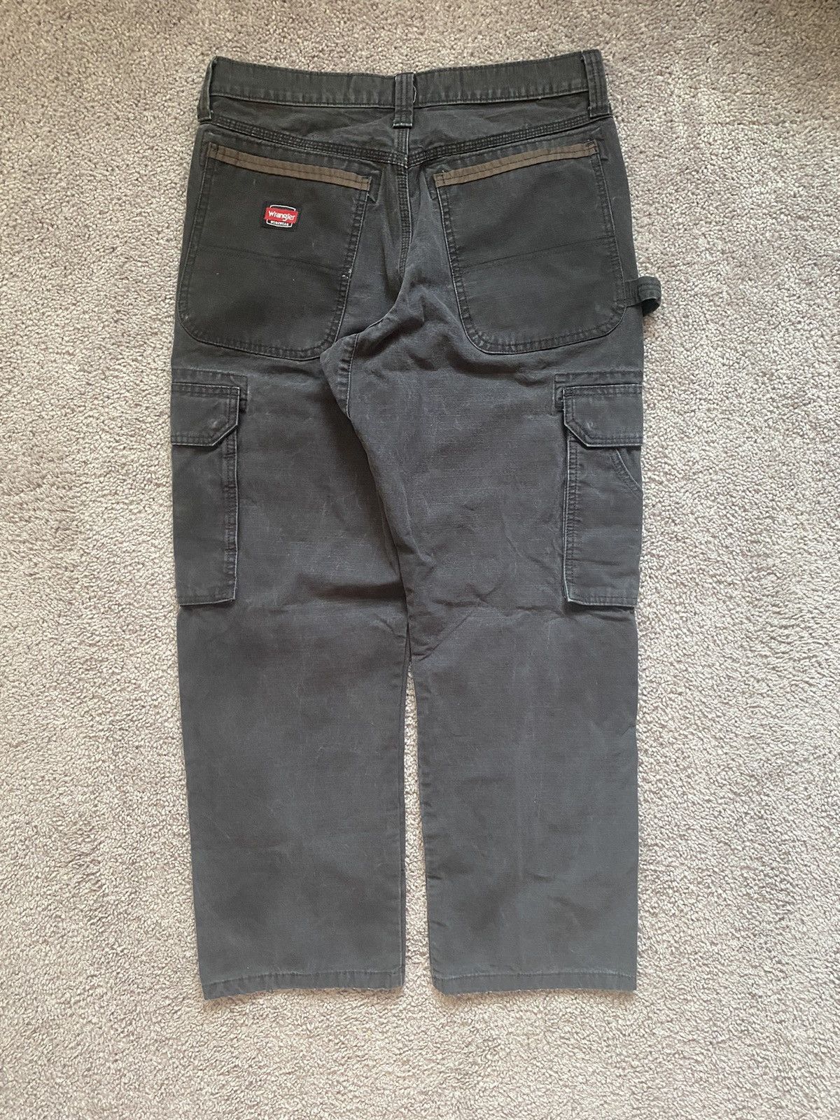 Vintage × Wrangler Vintage Faded Cargo Workwear Pants Size US 32 / EU 48 - 2 Thumbnail