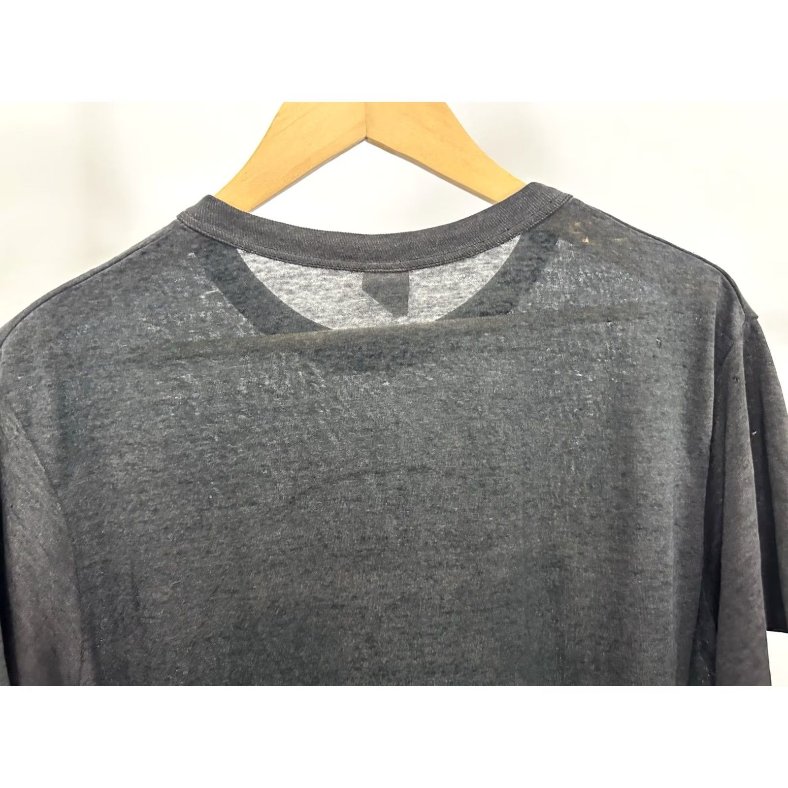 Champion VINTAGE Champion Stren Fishing Paper Thin Burnout Worn Thrashed T-Shirt XL Black Mens Size US XL / EU 56 / 4 - 8 Thumbnail