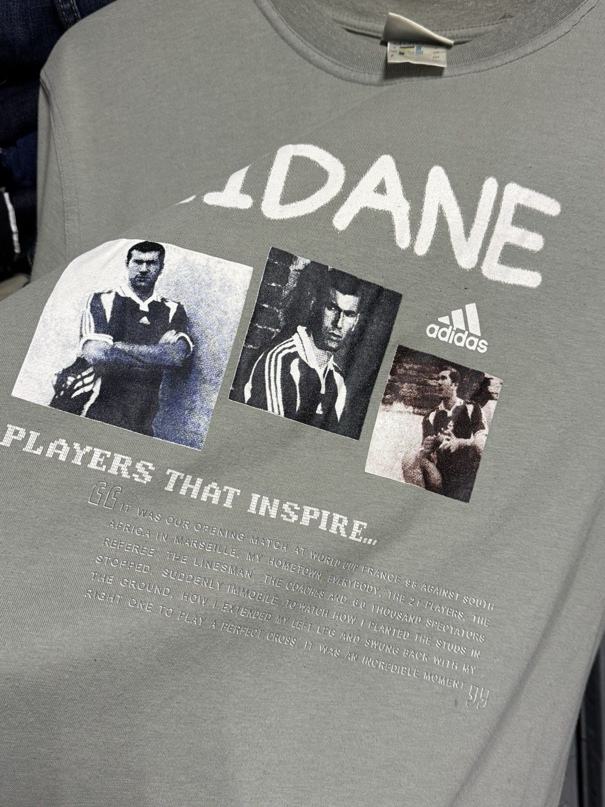 Adidas Adidas Zinedine ZIDANE Vintage T-Shirt Size US M / EU 48-50 / 2 - 5 Thumbnail