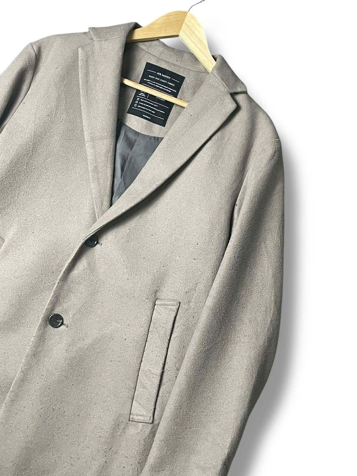 Japanese Brand × Vintage Rage Blue Wool mix Jersey Long Jacket (56) Size US S / EU 44-46 / 1 - 4 Thumbnail