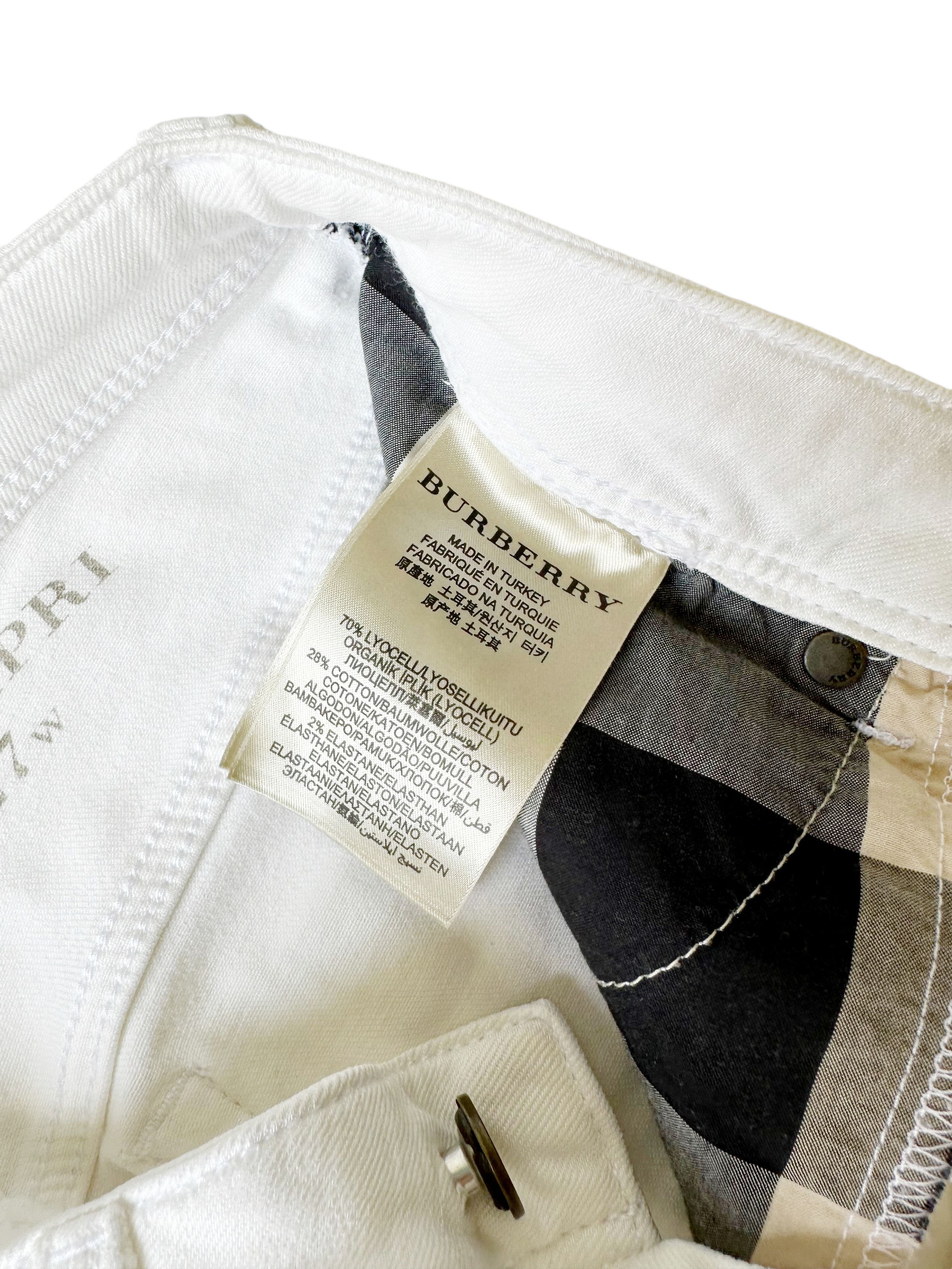 Burberry Burberry Cropped White Euston Jeans Capri W27 Size 27" / US 4 / IT 40 - 6 Thumbnail