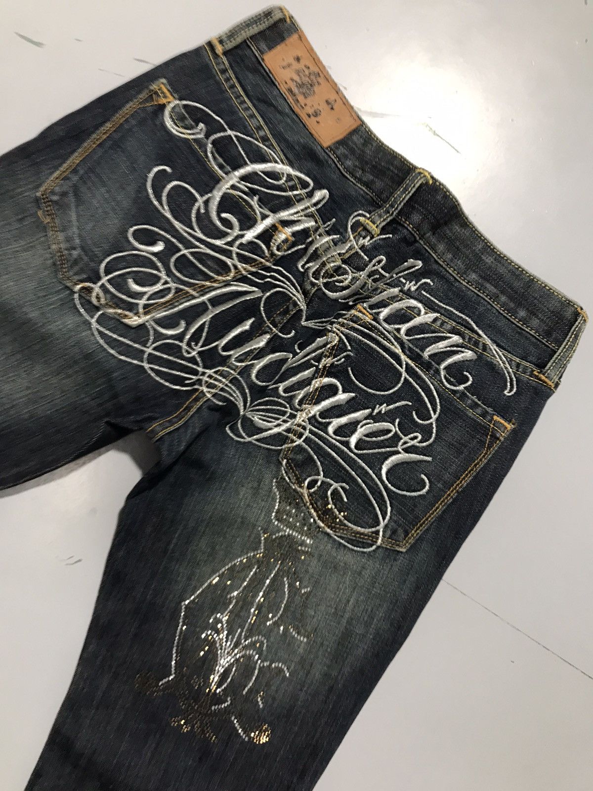 Christian Audigier Vintage christen Audigier embroidered denim Size 30" / US 8 / IT 44 - 11 Thumbnail