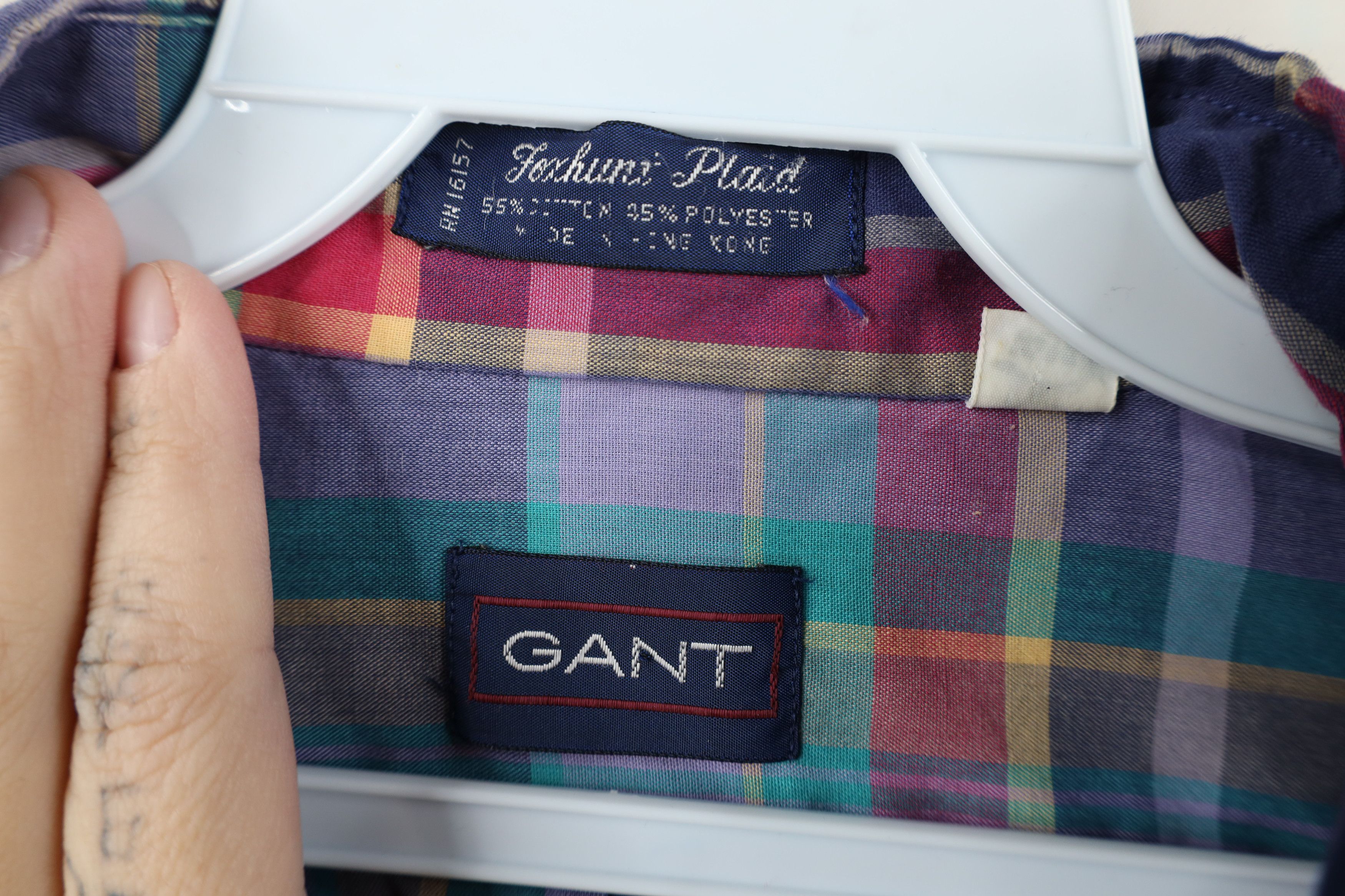 Vintage Vintage 90s Streetwear Madras Plaid Button Down Shirt Size US L / EU 52-54 / 3 - 10 Thumbnail