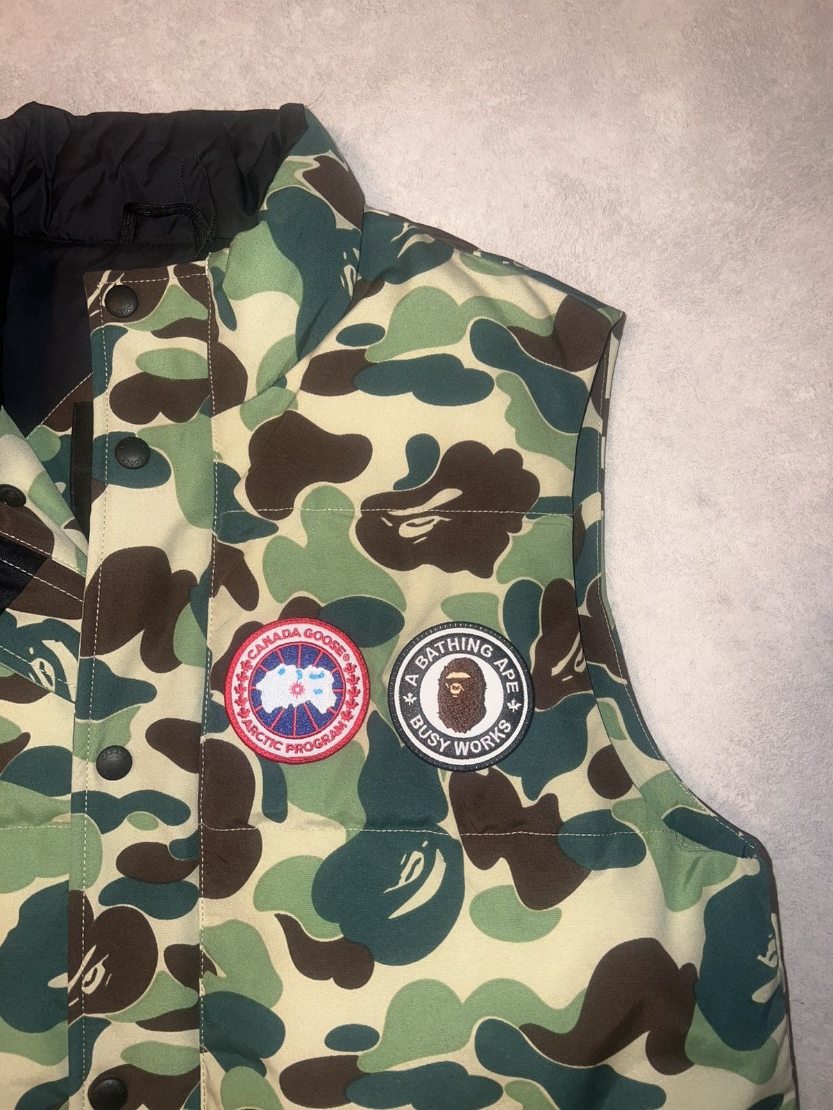 Bape × Canada Goose Bape X Canada Goode Vest ABC Green Size US M / EU 48-50 / 2 - 2 Thumbnail