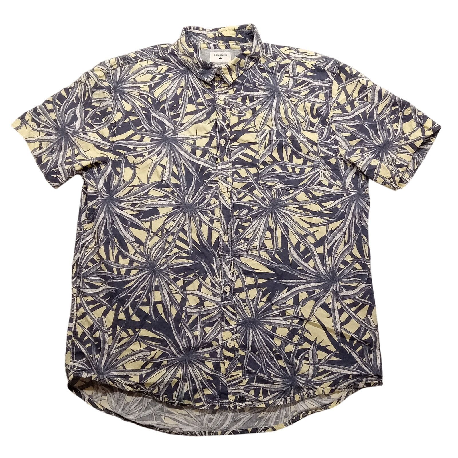 Quicksilver Quick Silver Hawaiian Shirt XL Modern Beachwear Button Up Size US XL / EU 56 / 4 - 1 Thumbnail
