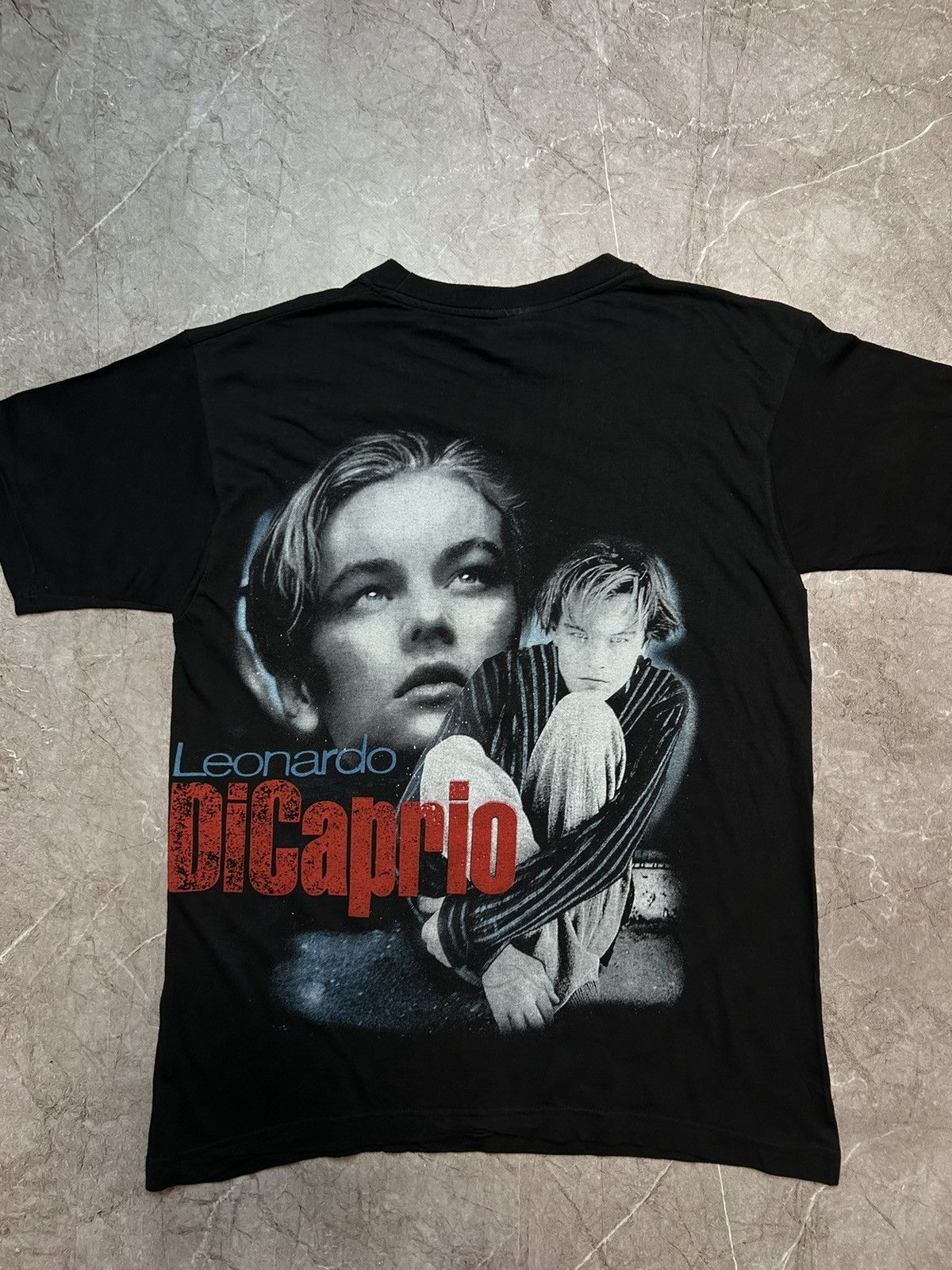 Vintage Leonardo DiCaprio 90s 98 Titanic Vintage Bootleg T-Shirt Size US L / EU 52-54 / 3 - 3 Thumbnail
