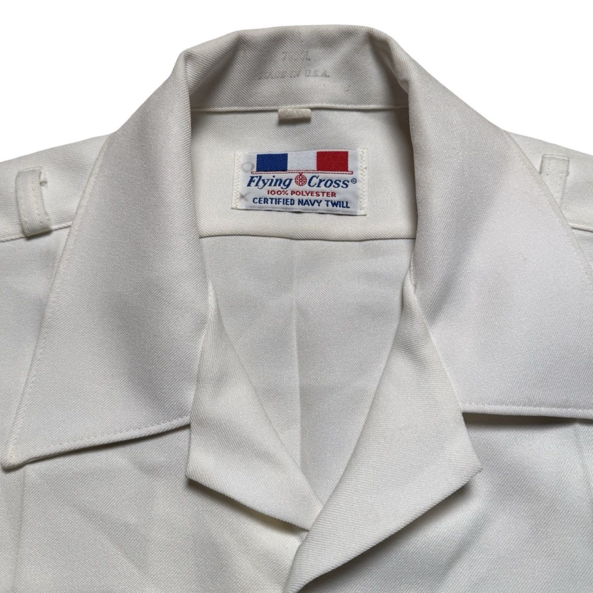 Other Flying Cross Navy Twill Button Shirt Military White M/L Size US M / EU 48-50 / 2 - 2 Thumbnail