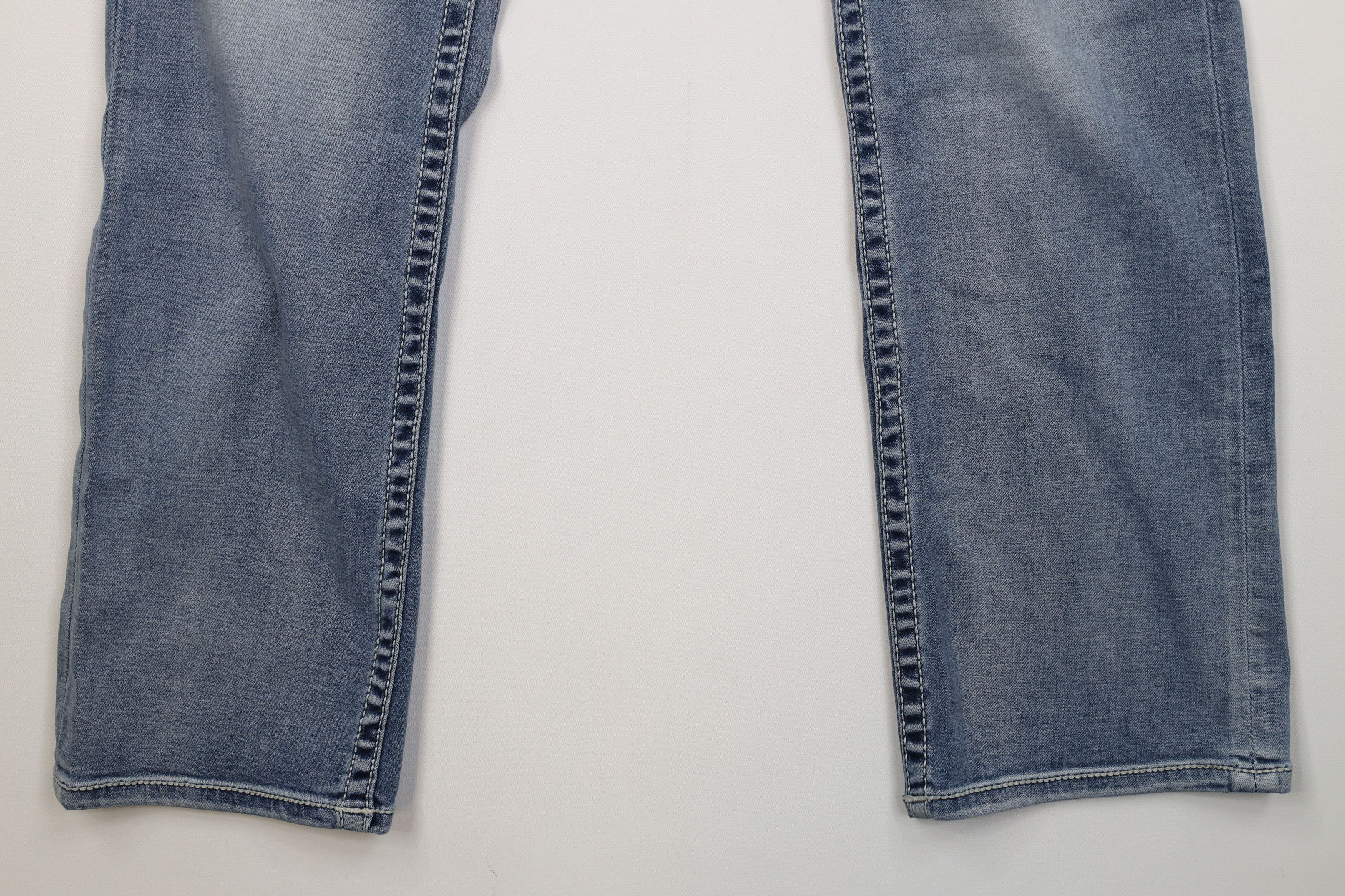 Vintage Buckle BKE Black Stitch Fit 11 Straight Leg Denim Jeans Size US 32 / EU 48 - 4 Thumbnail