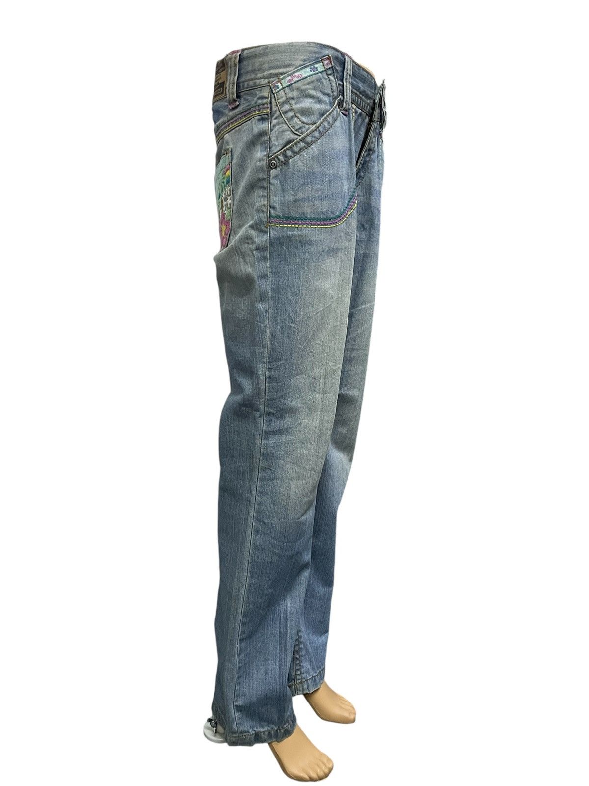 Hysteric Glamour Vintage Blue Moon Blue Girl Embroidery Clone Devgru Style Size 26" / US 2 / IT 38 - 4 Thumbnail