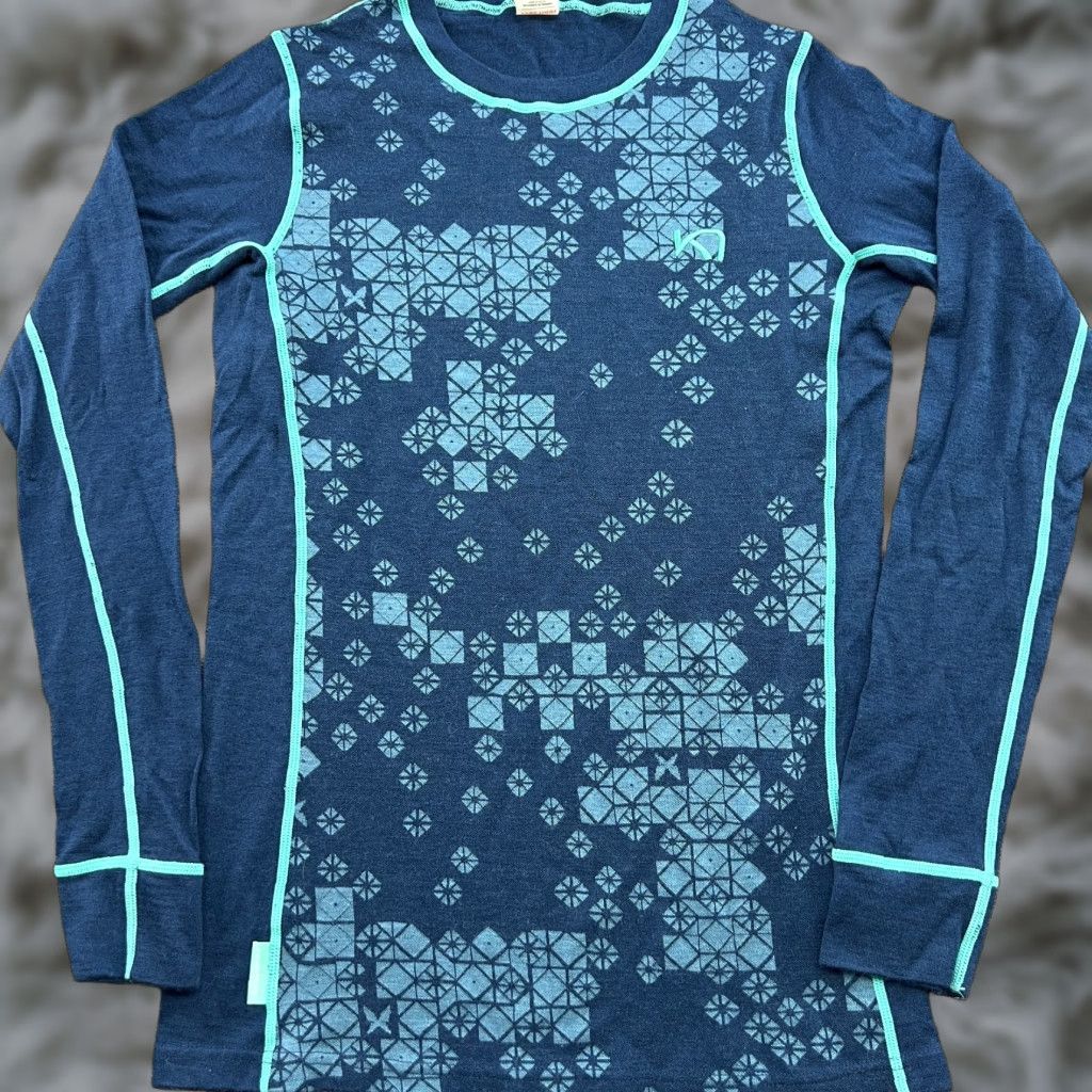 Vintage Kari Traa Womens Base Layer Shirt Small Merino Wool Blend Outdoor Ski Thermo Shirt Size S / US 4 / IT 40 - 1 Thumbnail