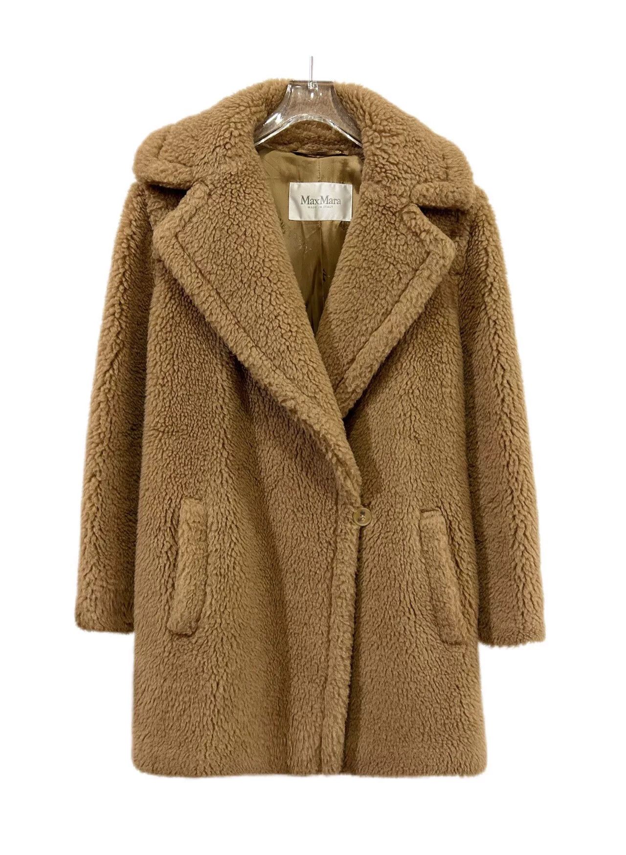 Max Mara Maxmara Teddy Camel Hair Coat Brown Size US XS / EU 42 / 0 - 1 Thumbnail