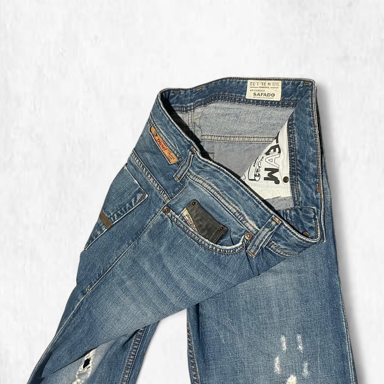 Diesel Vintage Diesel Deadstock SAFADO slim straight jeans Size US 31 - 5 Thumbnail