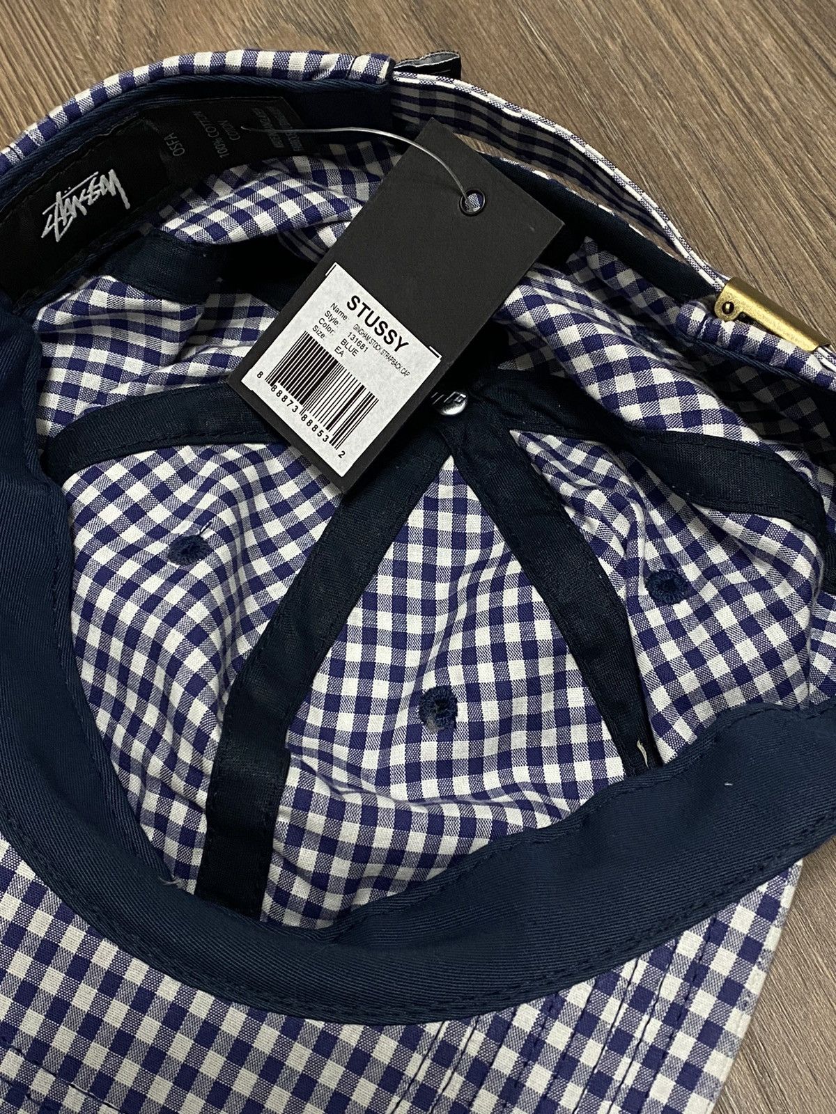 Stussy Stussy Checked Pattern New Cap Hat Iconic Logo Size ONE SIZE - 7 Thumbnail