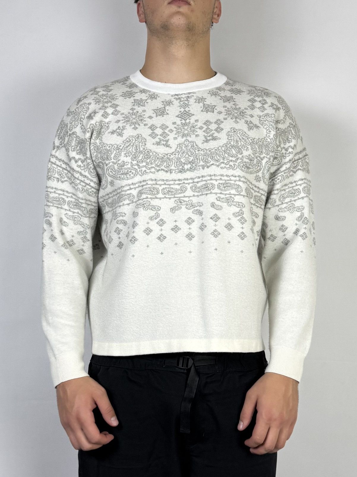 Takeo Kikuchi Takeo Kikuchi Paisley Bandana wool oversize sweater pullover Size US S / EU 44-46 / 1 - 3 Thumbnail