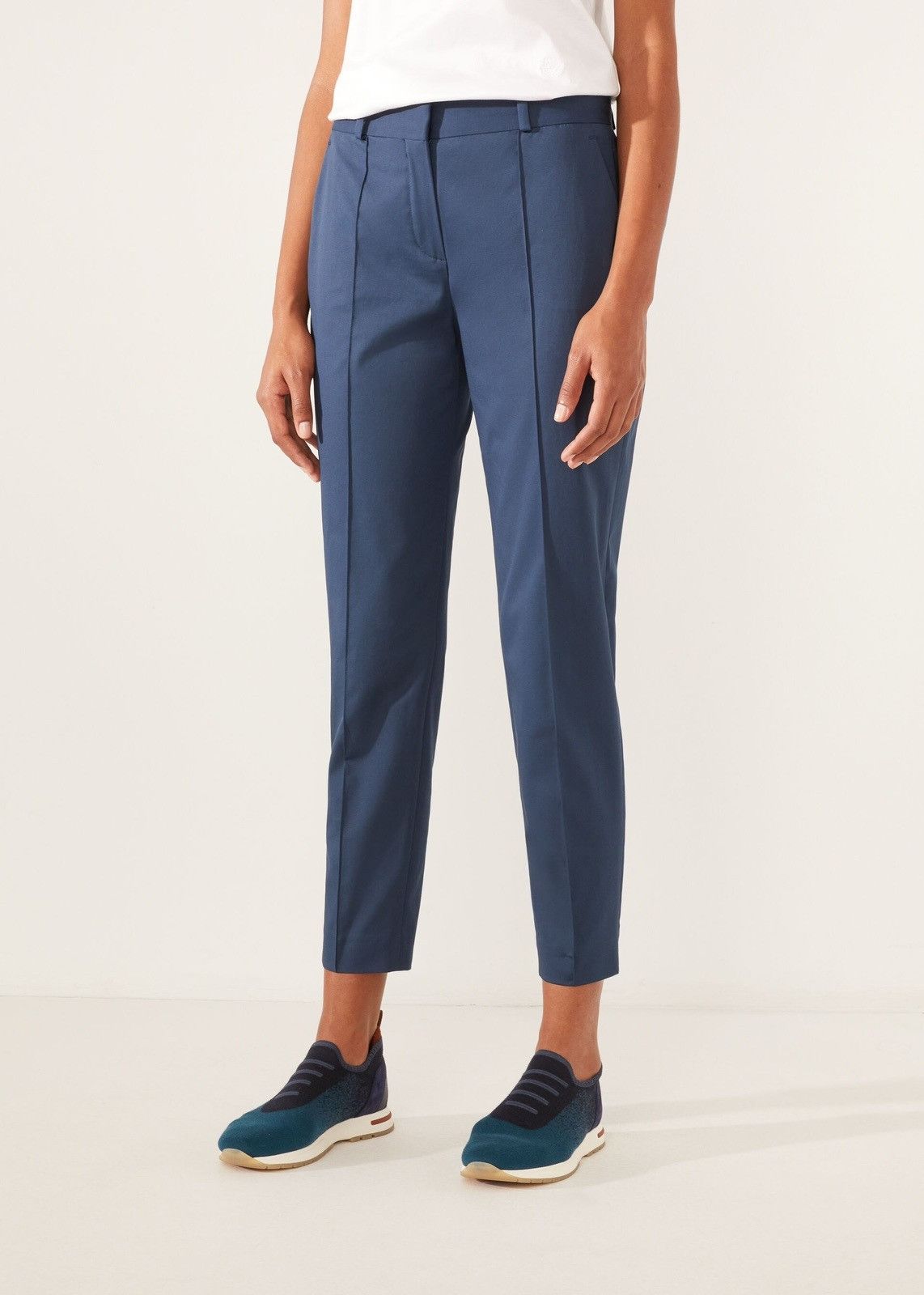 Loro Piana o1srvl11e0824 Derk Pant in Royal Blue Size 27" / US 4 / IT 40 - 2 Thumbnail