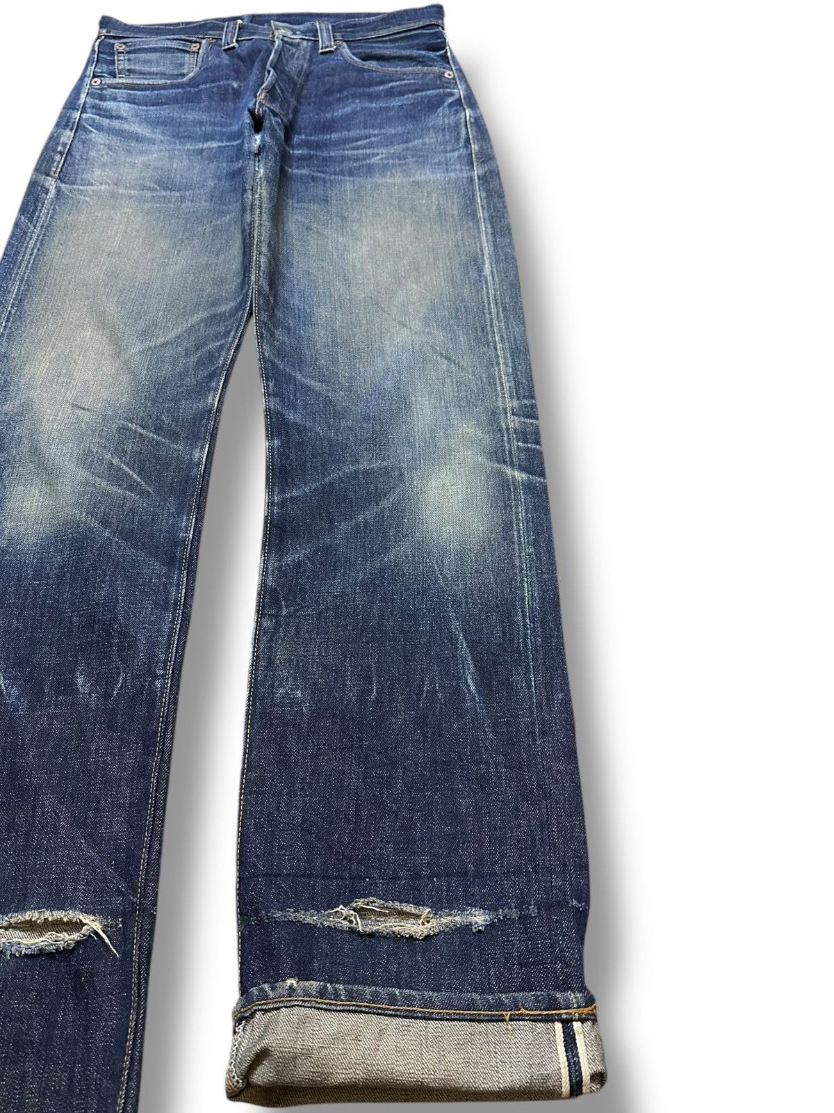 Levi's Vintage Clothing Vintage Levi’s 501XX Selvedge Big E Mudwash Whiskers Denim Size US 30 / EU 46 - 4 Thumbnail