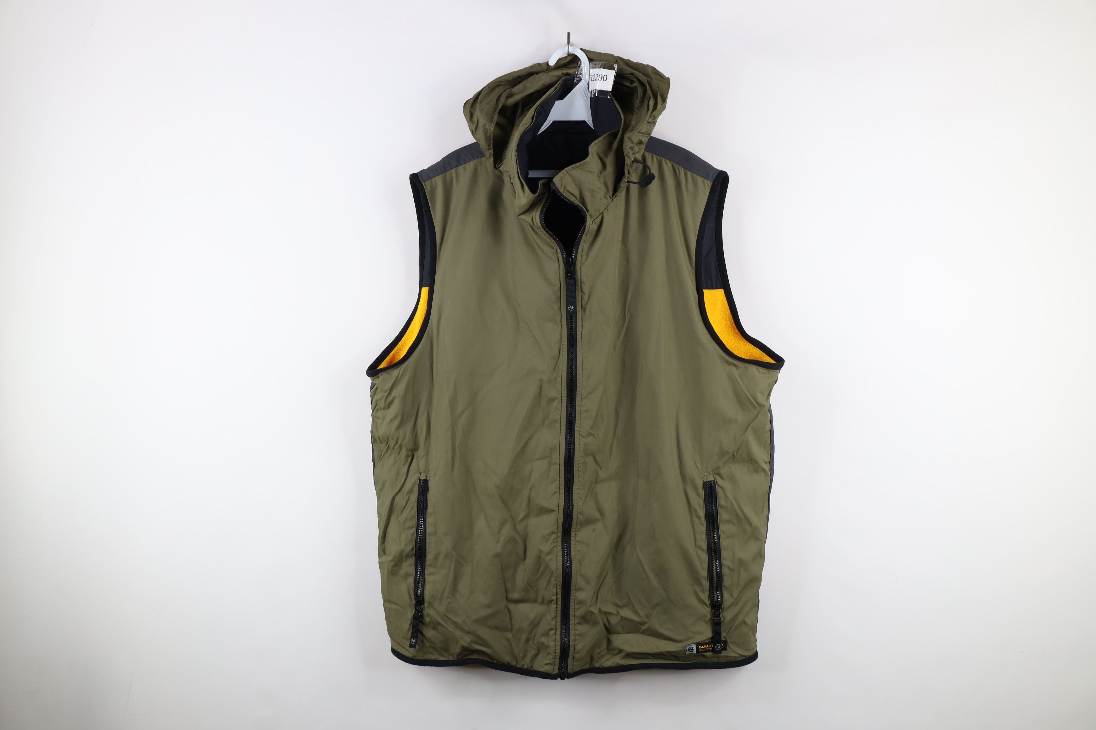 Nautica × Vintage Vintage 90s Nautica Competition Reversible Hooded Jacket Size US XXL / EU 58 / 5 - 1 Thumbnail