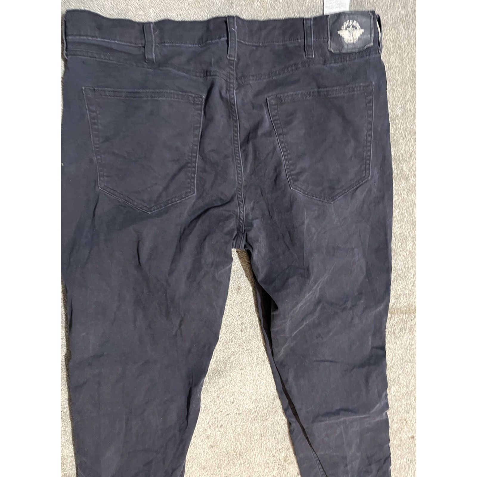 Dockers VINTAGE Dockers Pants Men's 38x30 Navy Blue Chino Straight Fit Slash Pockets Mens Size US 38 / EU 54 - 2 Thumbnail