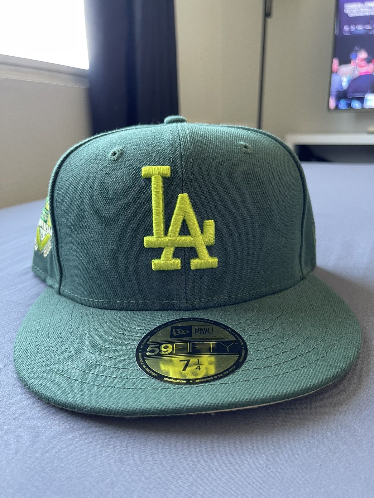 Hatclub Exclusive LA Dodgers 50th Anniversary Crocodile Patch Hat Green