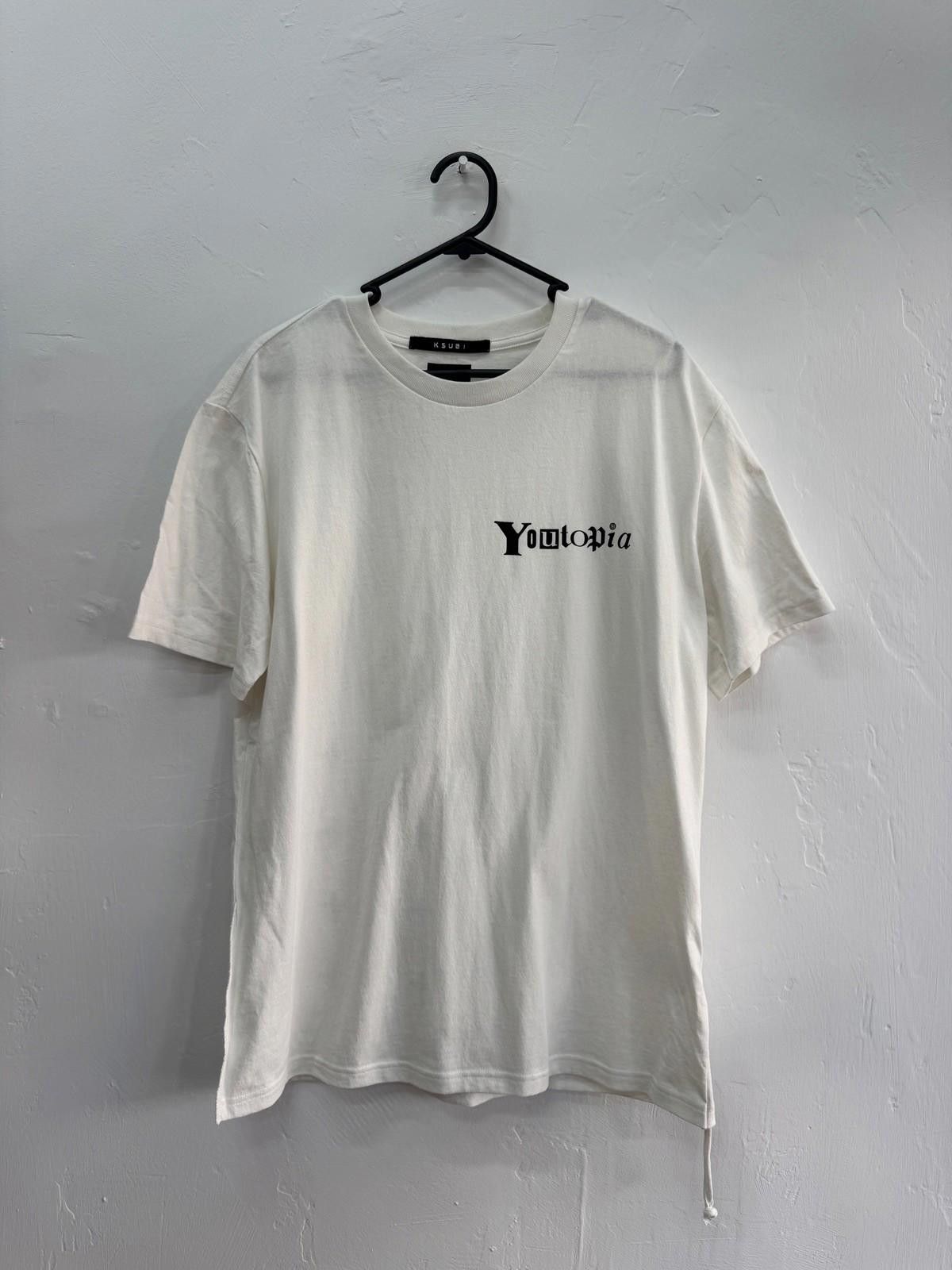 Ksubi new ksubi tee t-shirt top mens youtopia kash white medium m Size US M / EU 48-50 / 2 - 1 Thumbnail