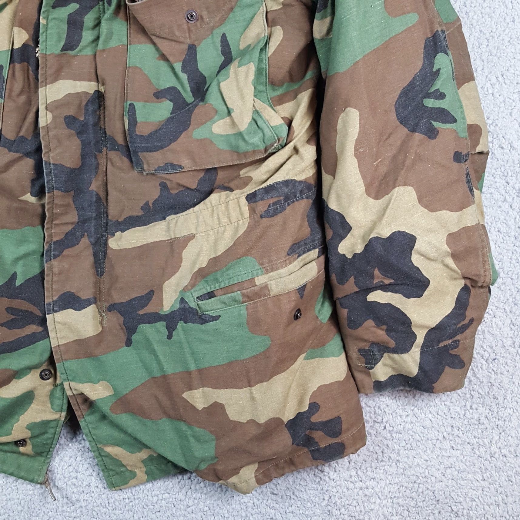 Vintage Vintage Military Coat M65 Field Jacket Men’s Size S Camouflage Cotton Lined All Seasons Retro 90s Y2K Army Camo Size US S / EU 44-46 / 1 - 3 Thumbnail
