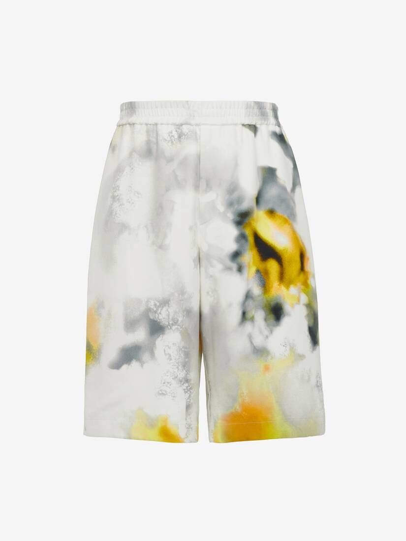 Alexander McQueen o1w1db10725 Obscured Flower Shorts in Multicolor Size US 38 / EU 54 - 1 Thumbnail