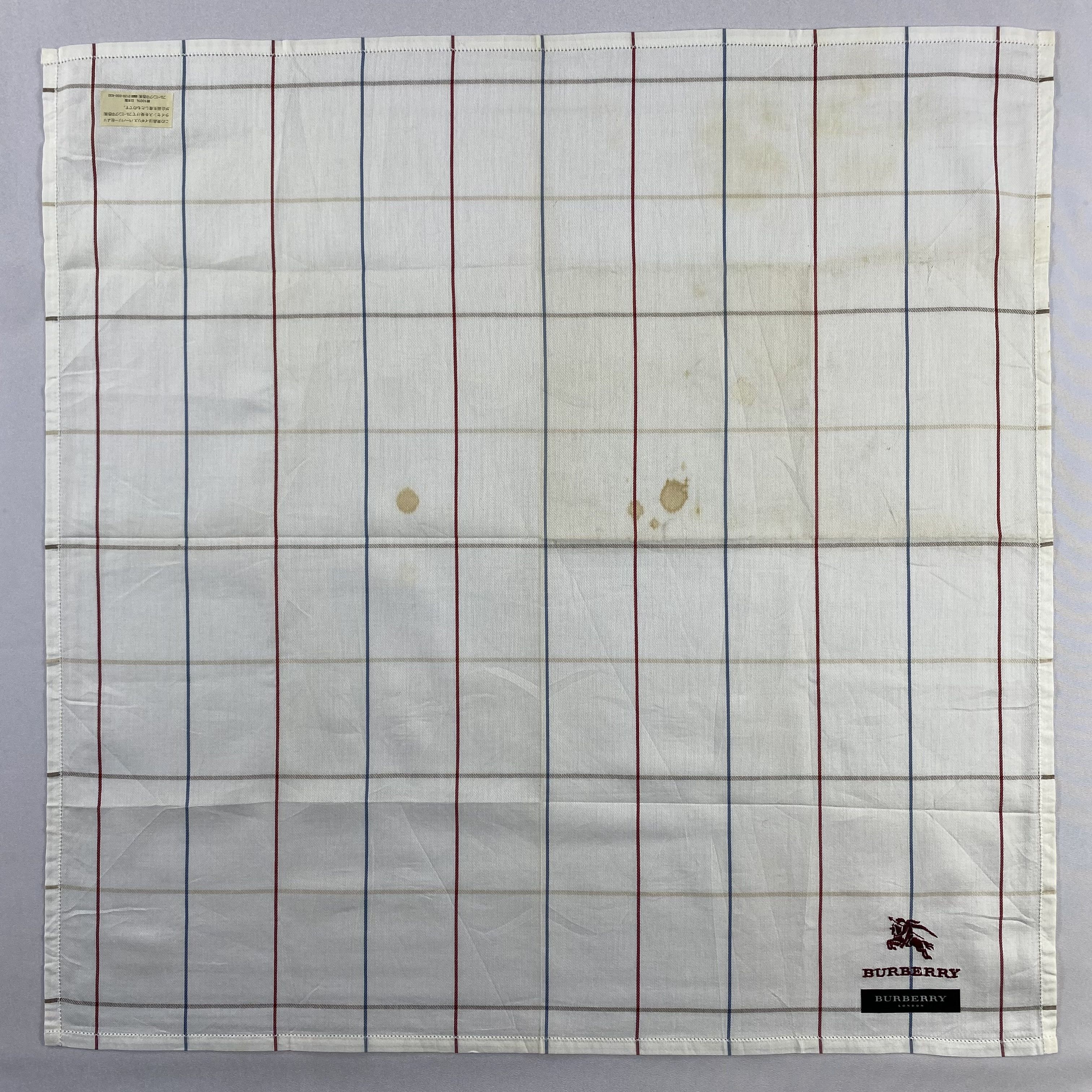 Burberry × Vintage NWT Burberry Handkerchief / Neckerchief / Bandana-P1316 Size ONE SIZE - 1 Thumbnail