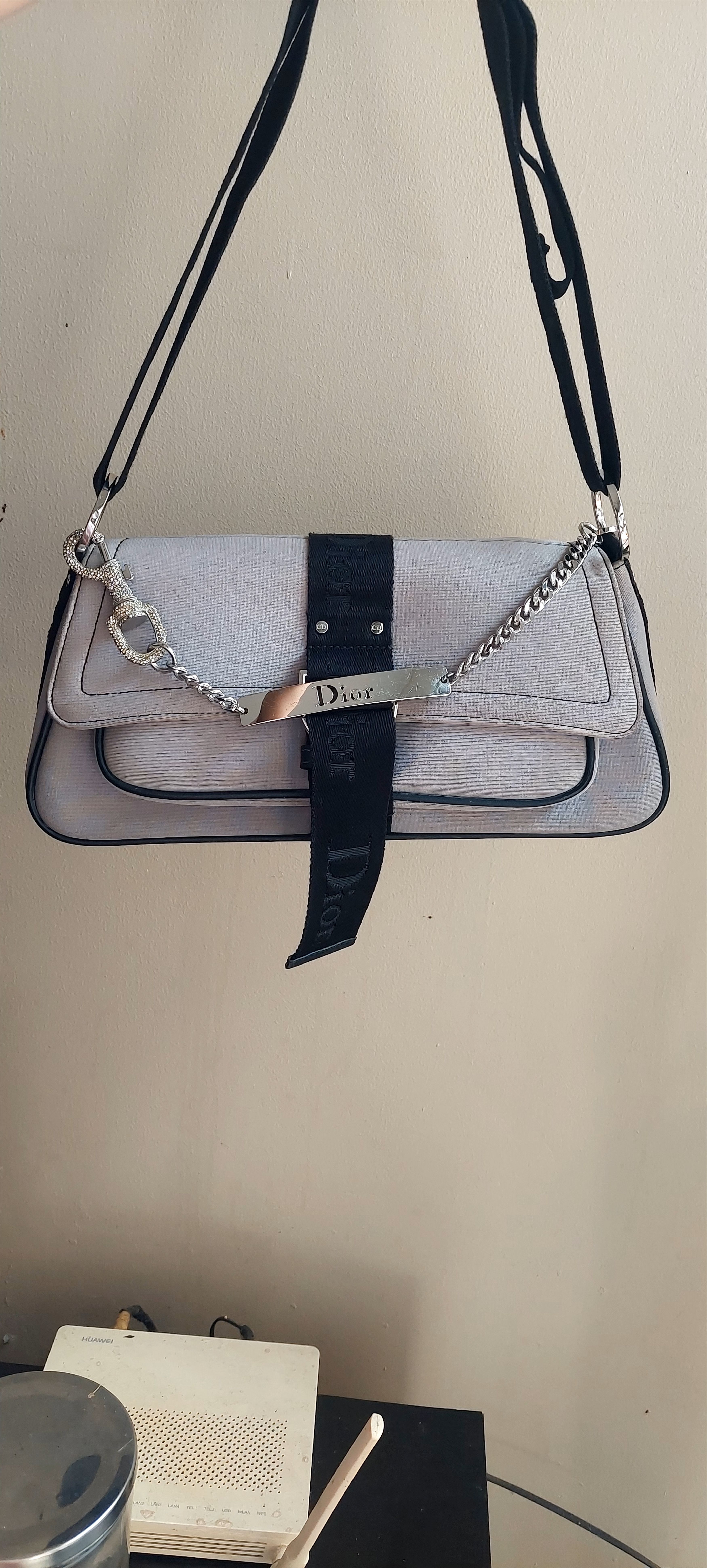 Christian Dior Monsieur Christian Dior John Galliano Grey Satin Size ONE SIZE - 1 Thumbnail