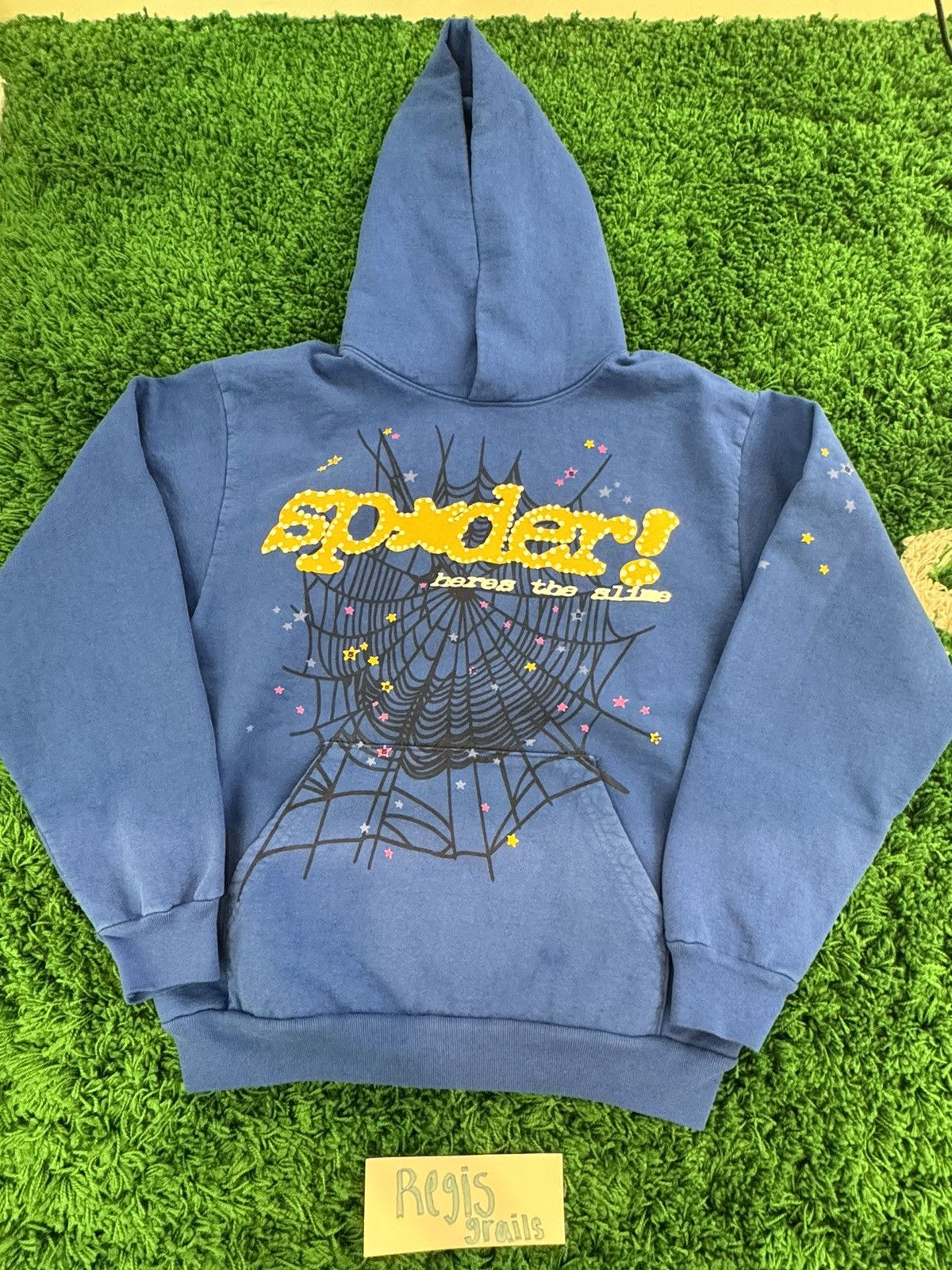 Streetwear TC Blue Sp5der Hoodie | Grailed