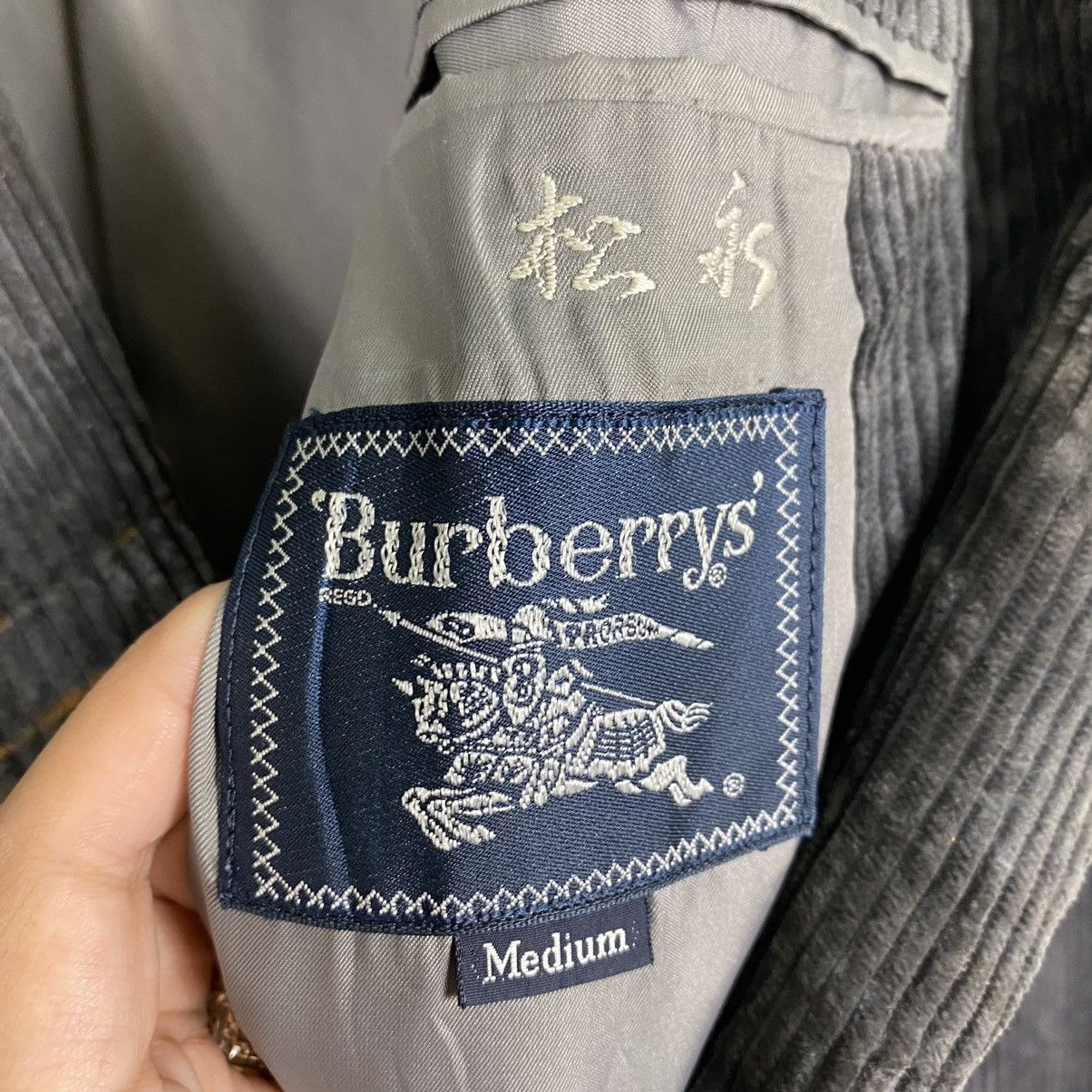 Burberry BURBERRYS CORDUROY BUTTON COAT BLAZER Size US M / EU 48-50 / 2 - 11 Thumbnail